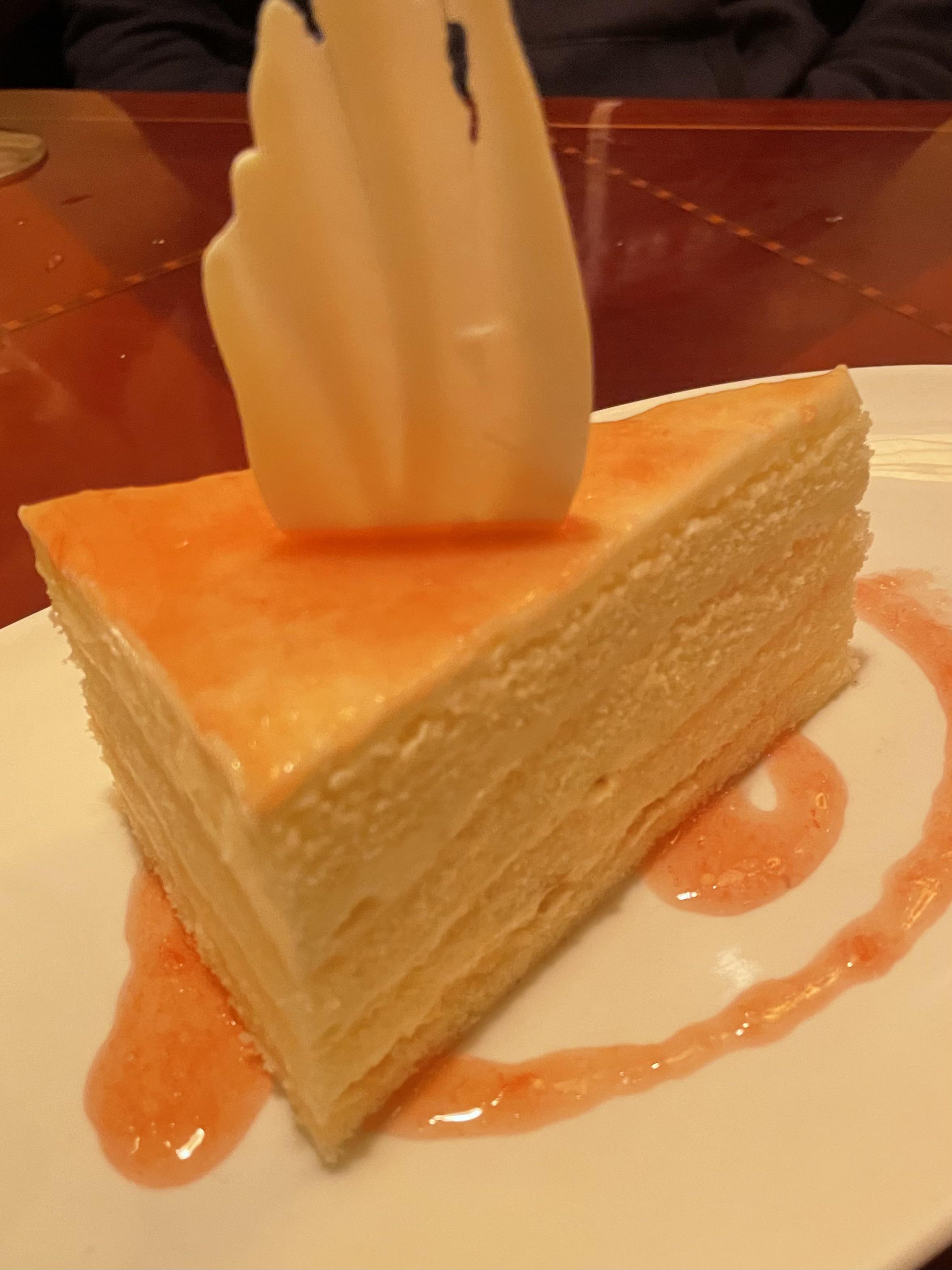 Grapefruit Cake at the Brown Derby. My vote for best dessert at WDW