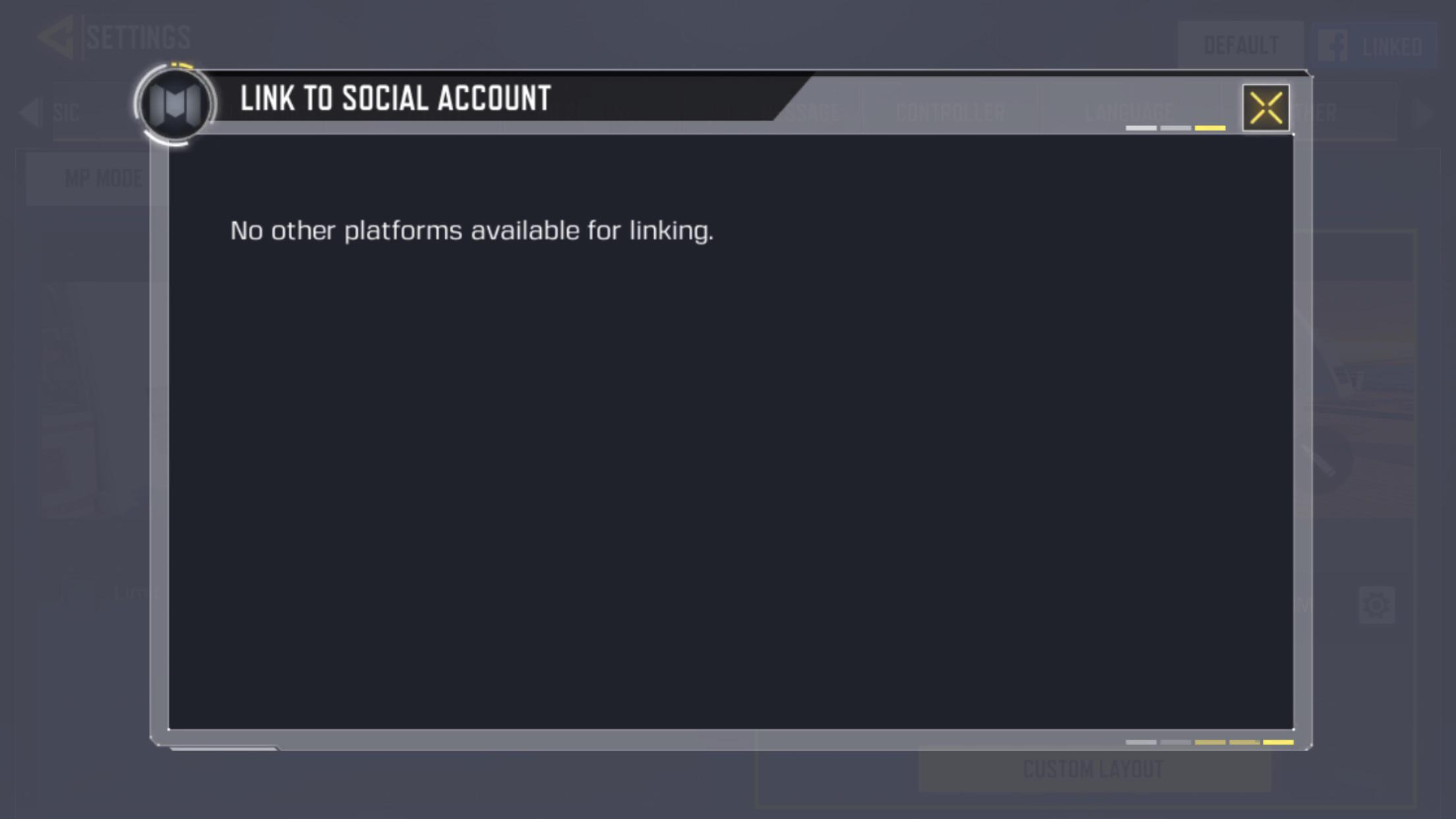 Does Ios support cod account linking(activision)? Only fb link is