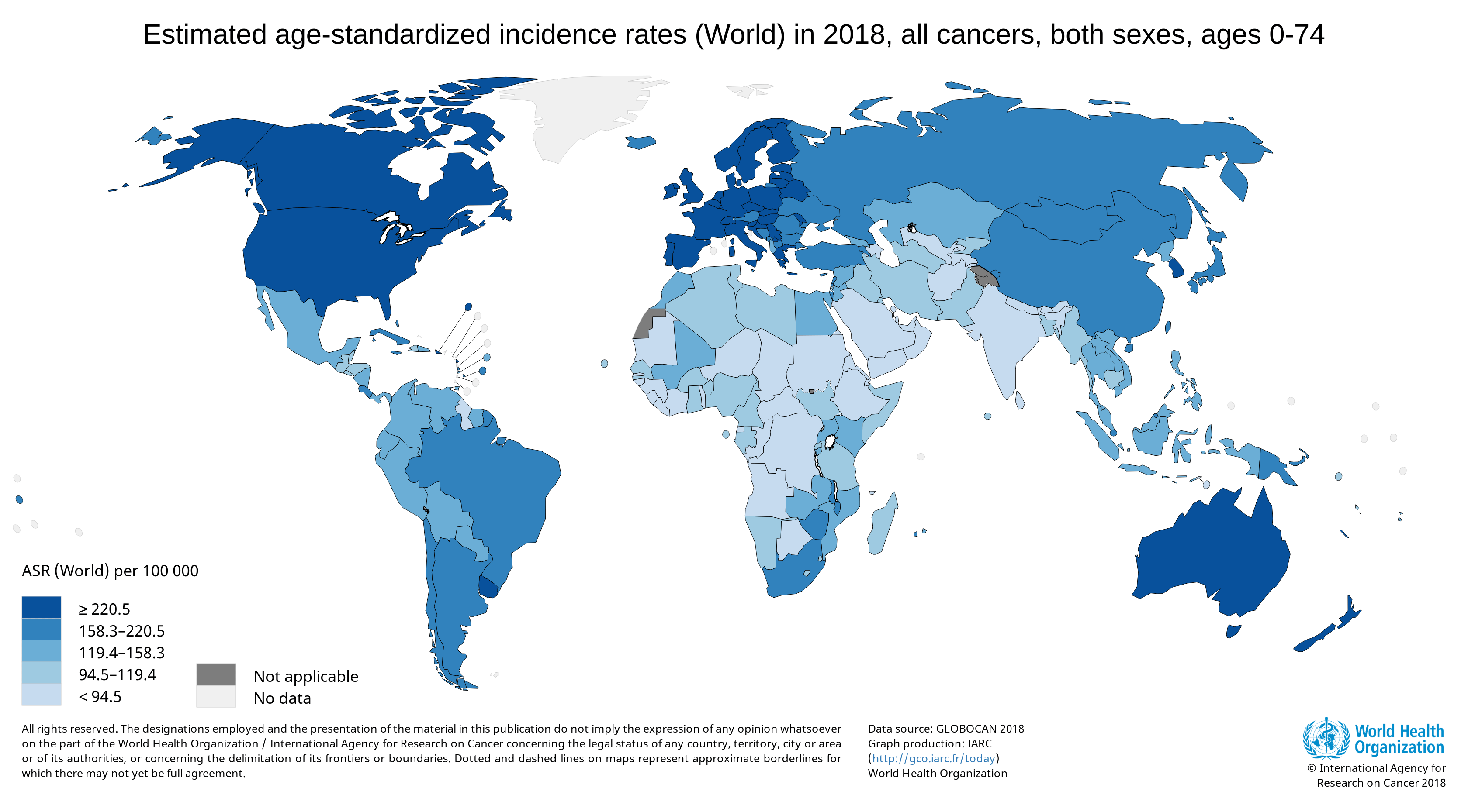 Global Cancer Rates r/MapPorn