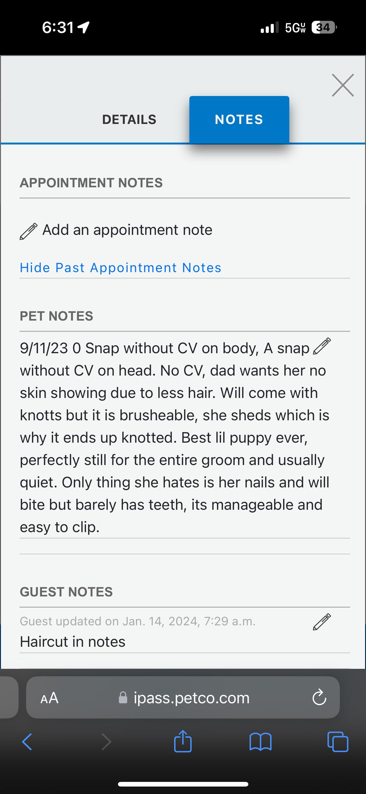 What does “0 Snap without CV “ Mean r/doggrooming