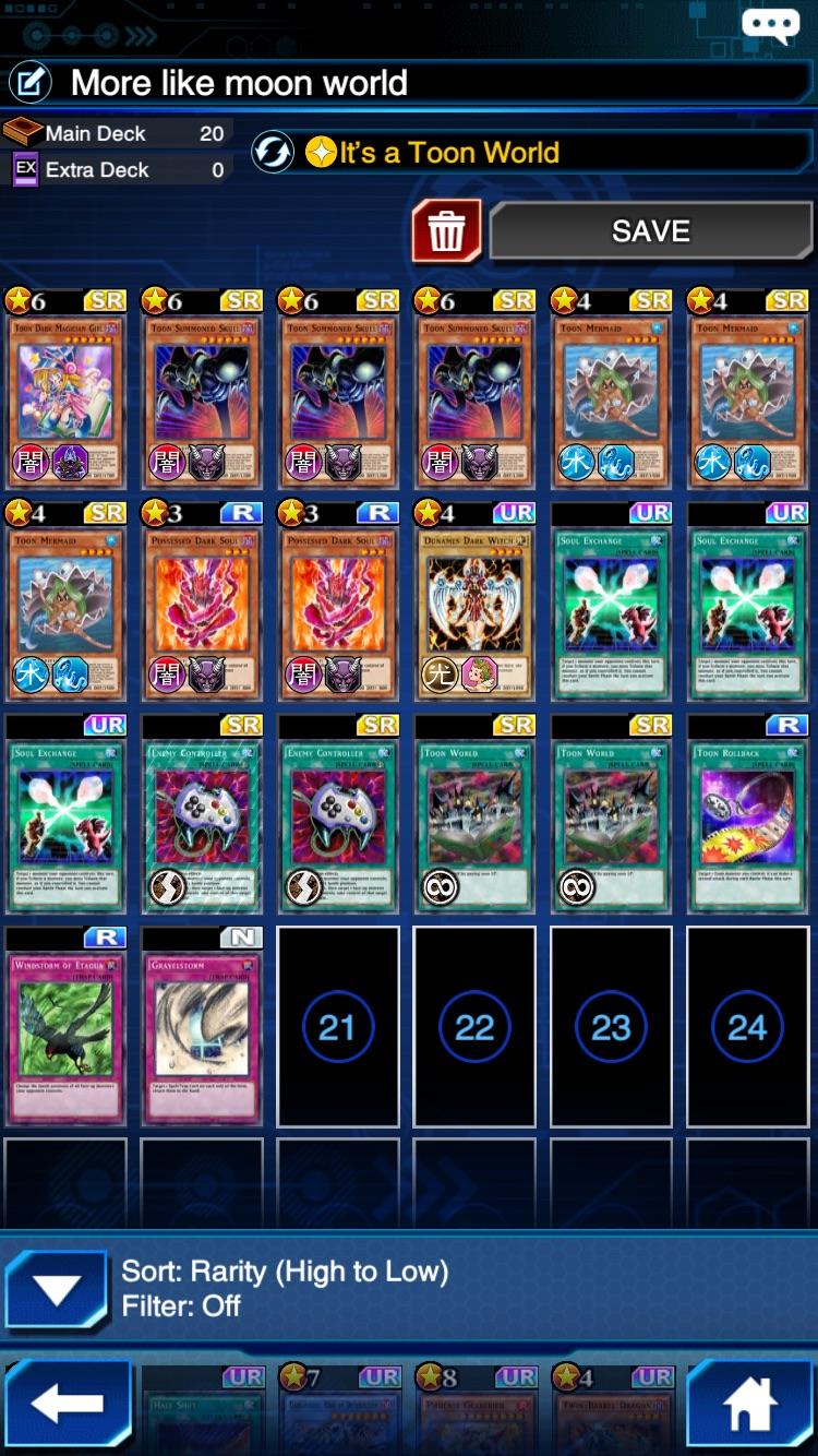 [Deck Help] Just got toon world and need some help DuelLinks