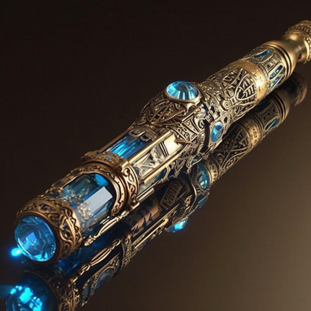 Rate my Gold Hilt Steampunk Exposed Crystal Hilt r/lightsabers