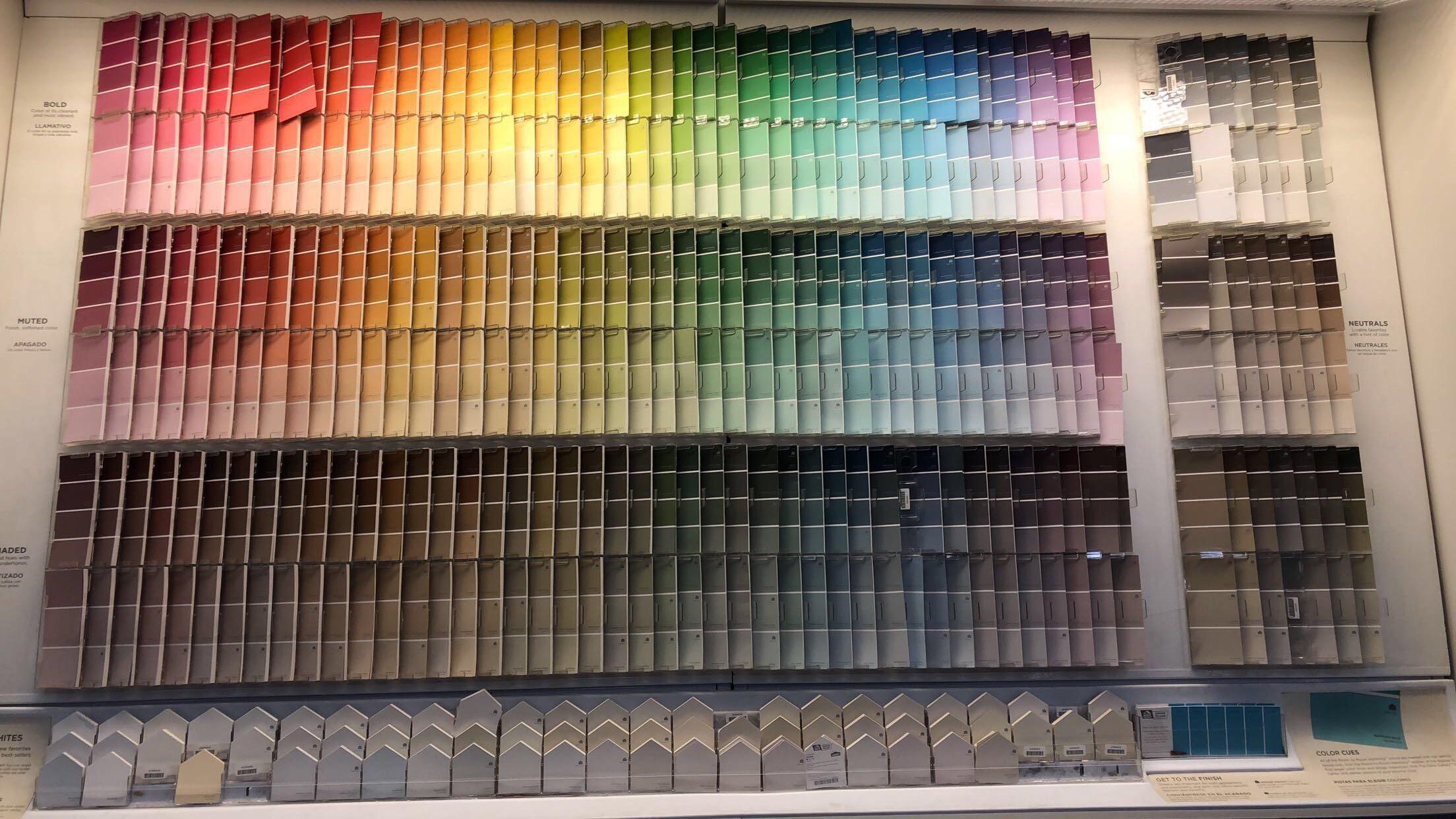Color palettes at Lowe’s r/oddlysatisfying
