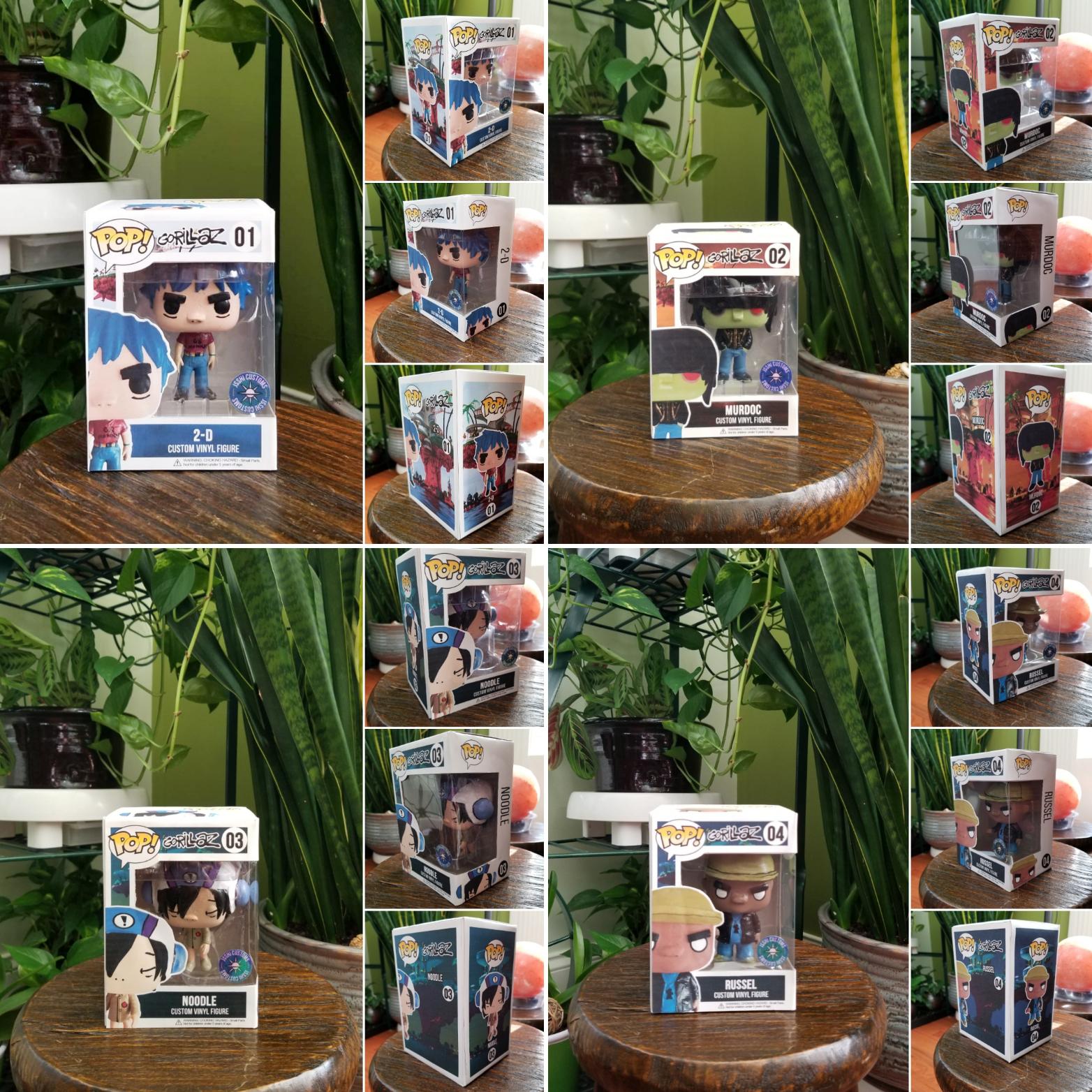 Gorillaz 4 piece set (I already posted 2D but these are the rest) r