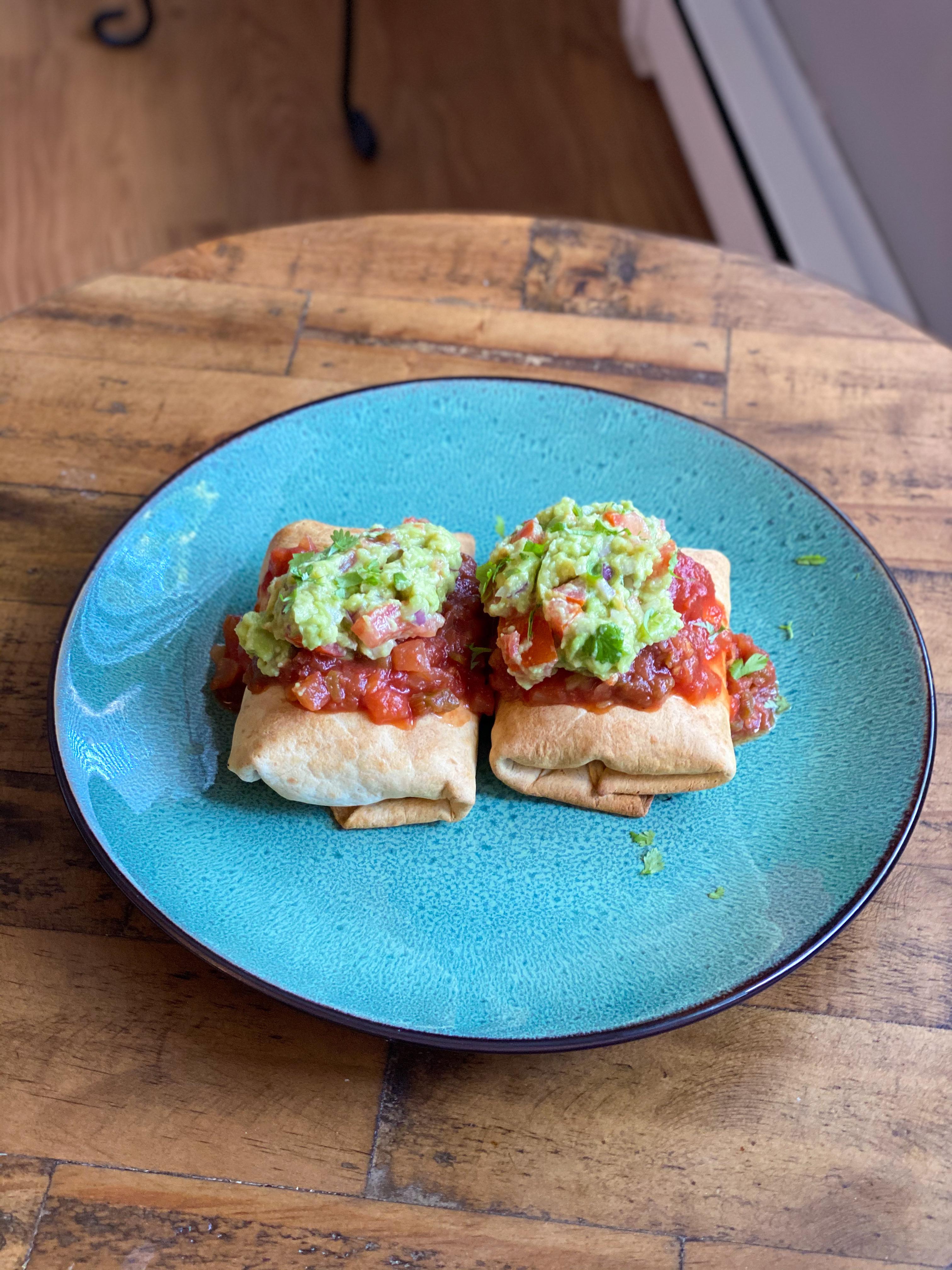Air fried chimichangas! No need to deep fry them anymore! r/airfryer