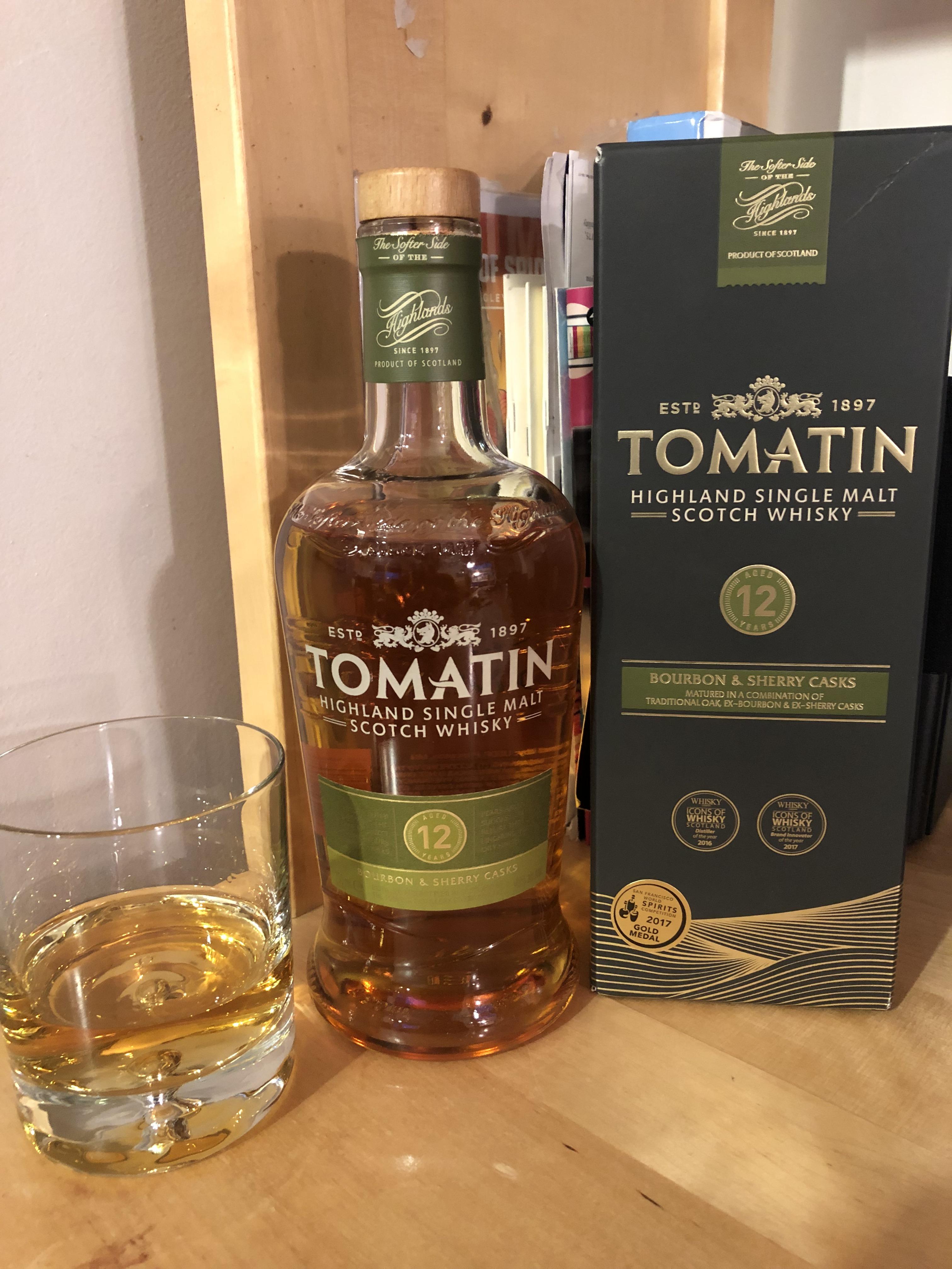 Tomatin 12 seems to be an excellent choice for a mellow single malt