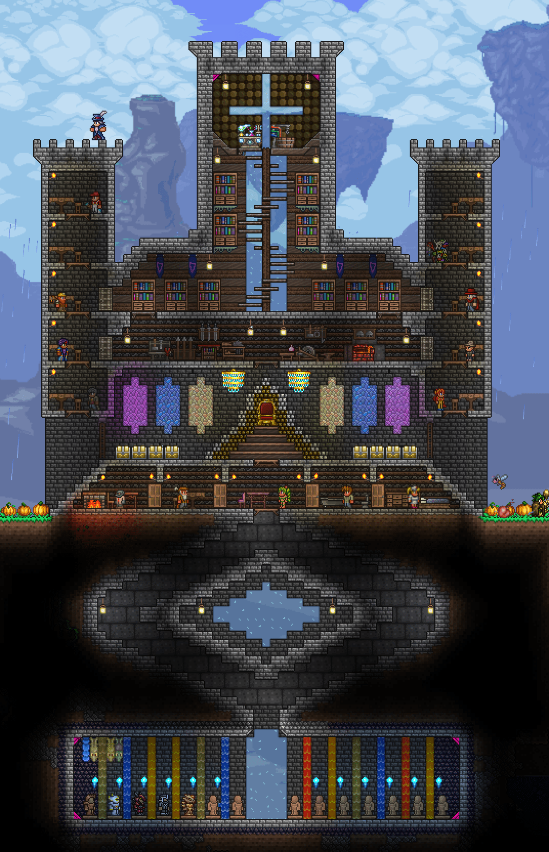 My in progress expert melee tank build's new home! r/Terraria