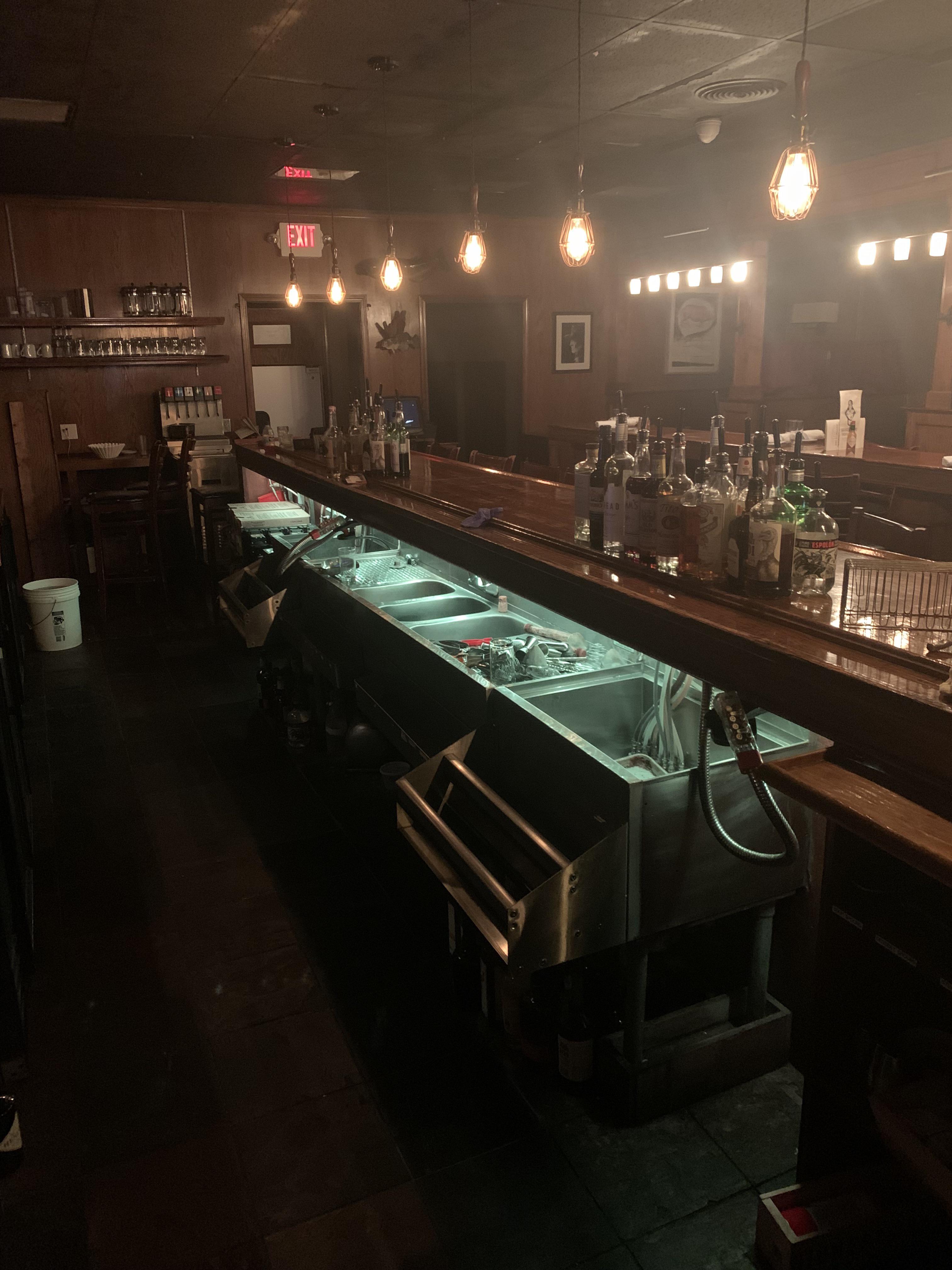 Installed an LED strip under the bar because it’s impossible to see