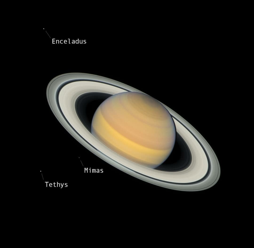 Saturn as seen by the Hubble Space Telescope on June 20th! r/space