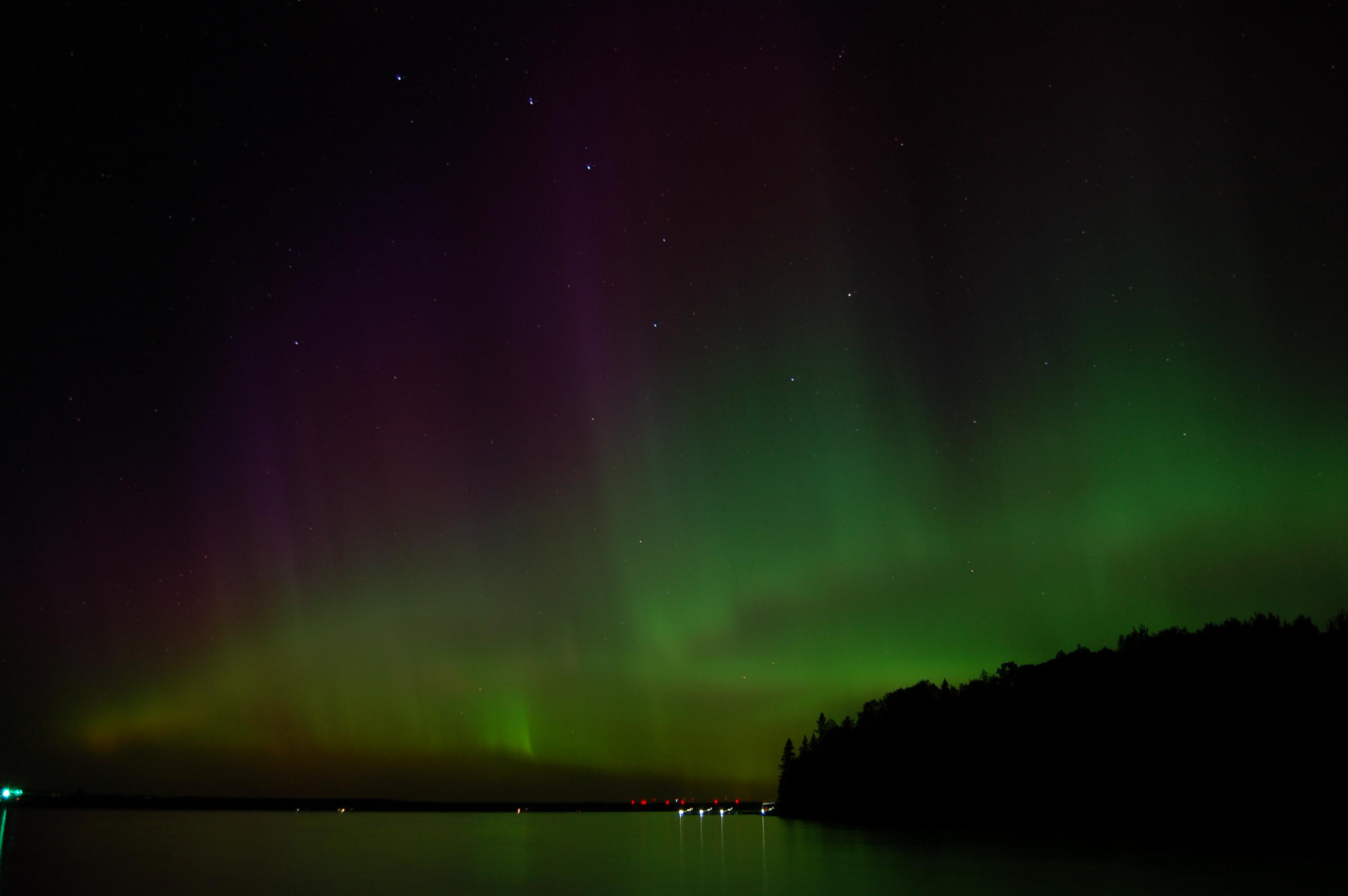Aurora borealis from Manitoulin Island r/pics