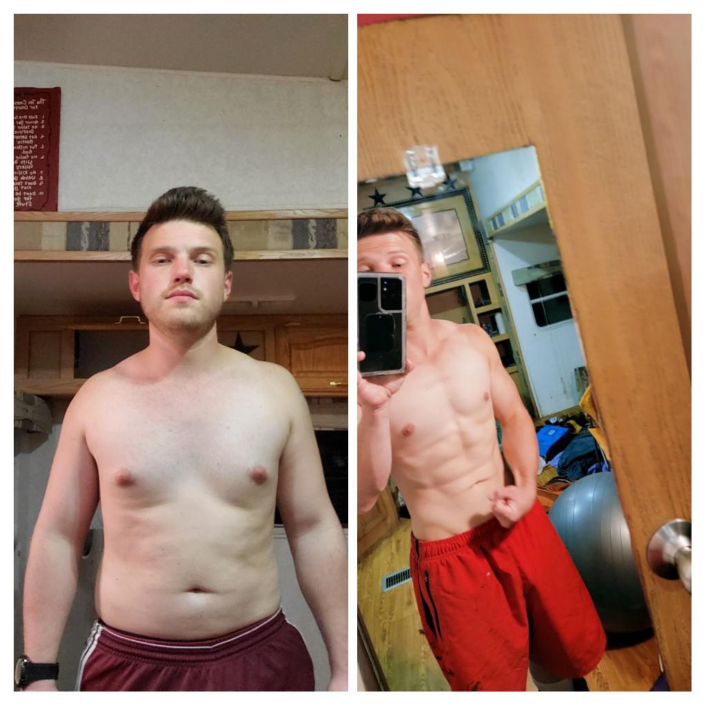 Body Transformation from 185 to 140 in 3 months r/intermittentfasting