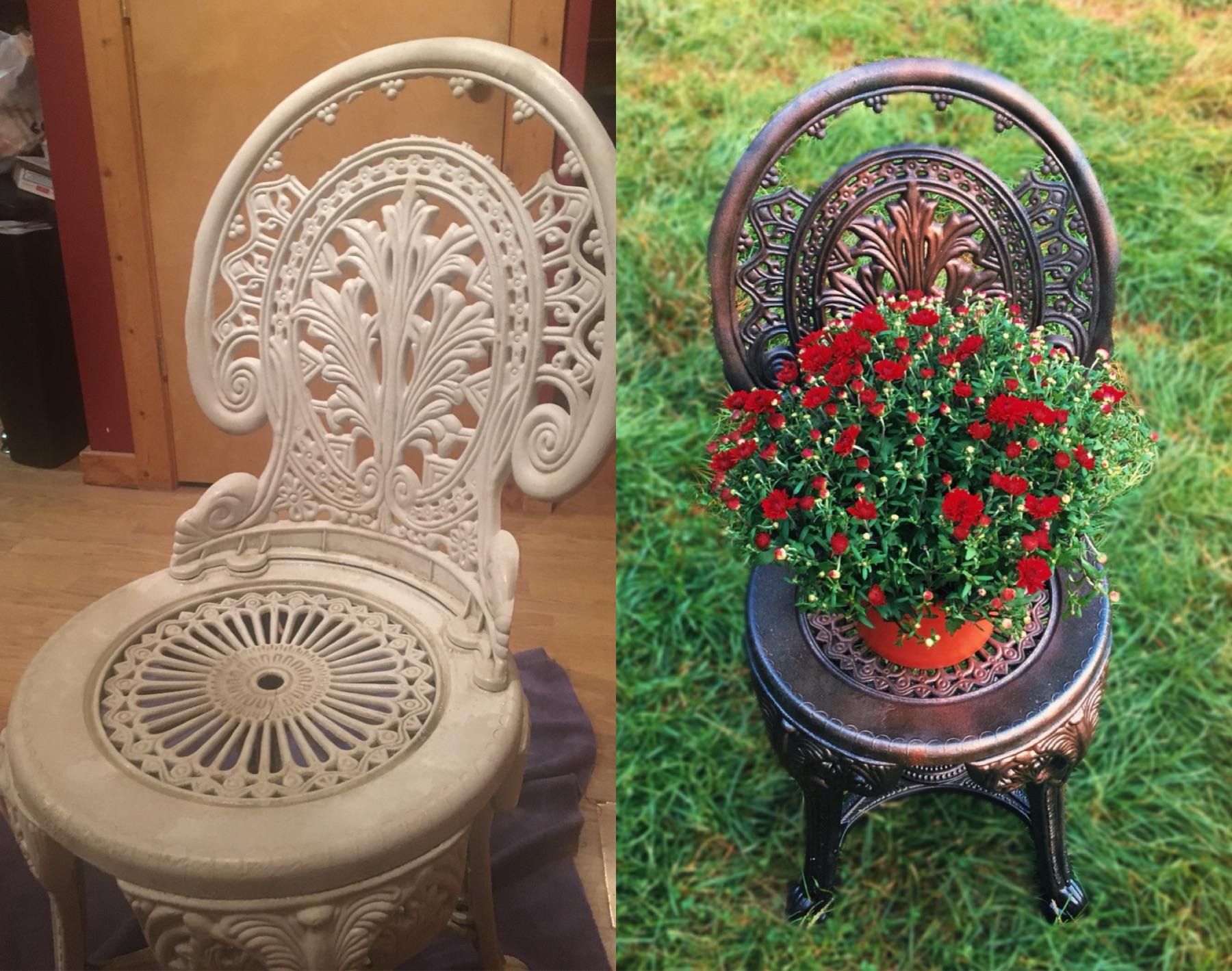 Does this fit here? Found this old plastic chair at a yard sale for 1, and I thought it would