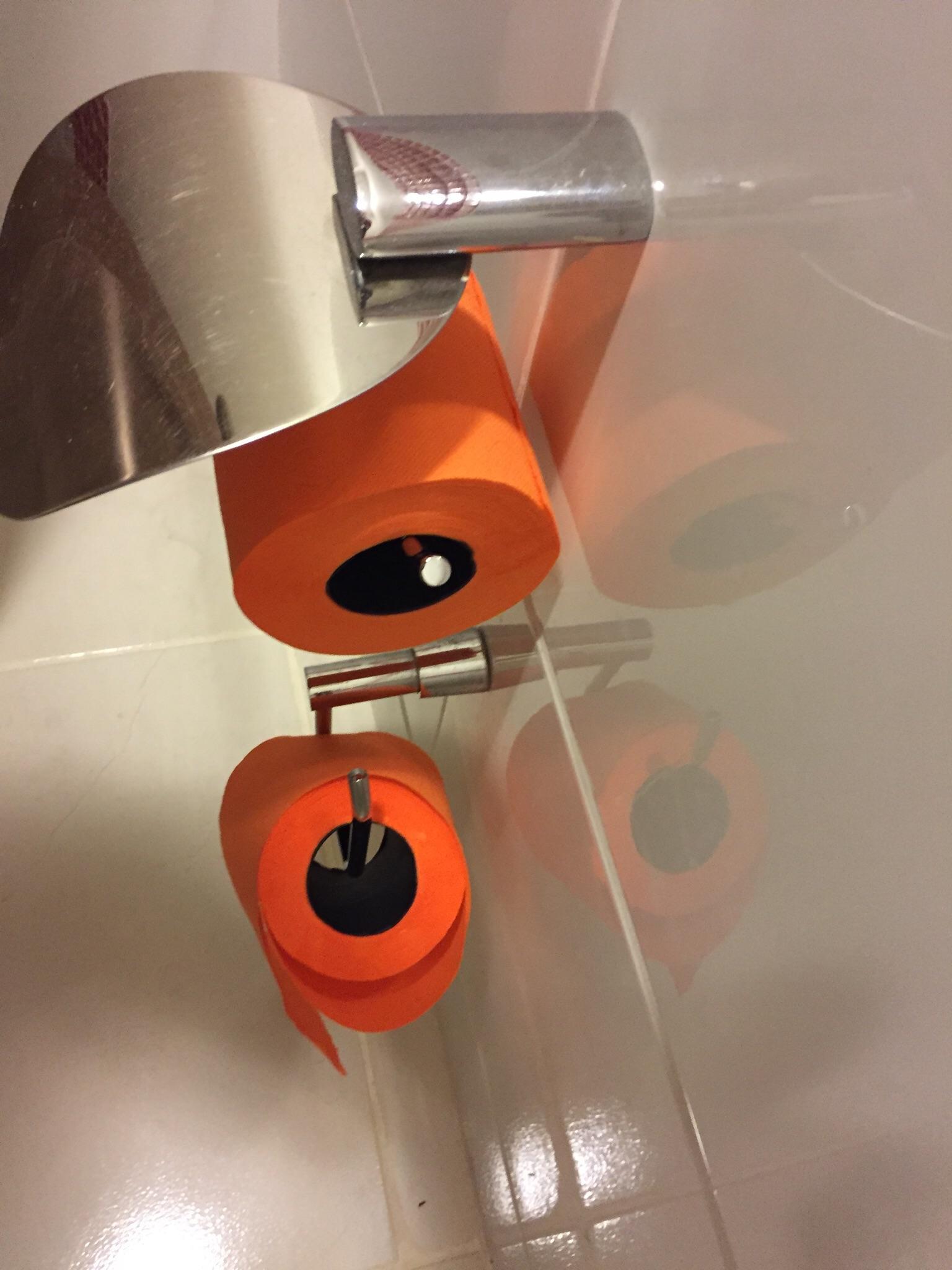 Orange toilet paper. r/RealLifeShinies