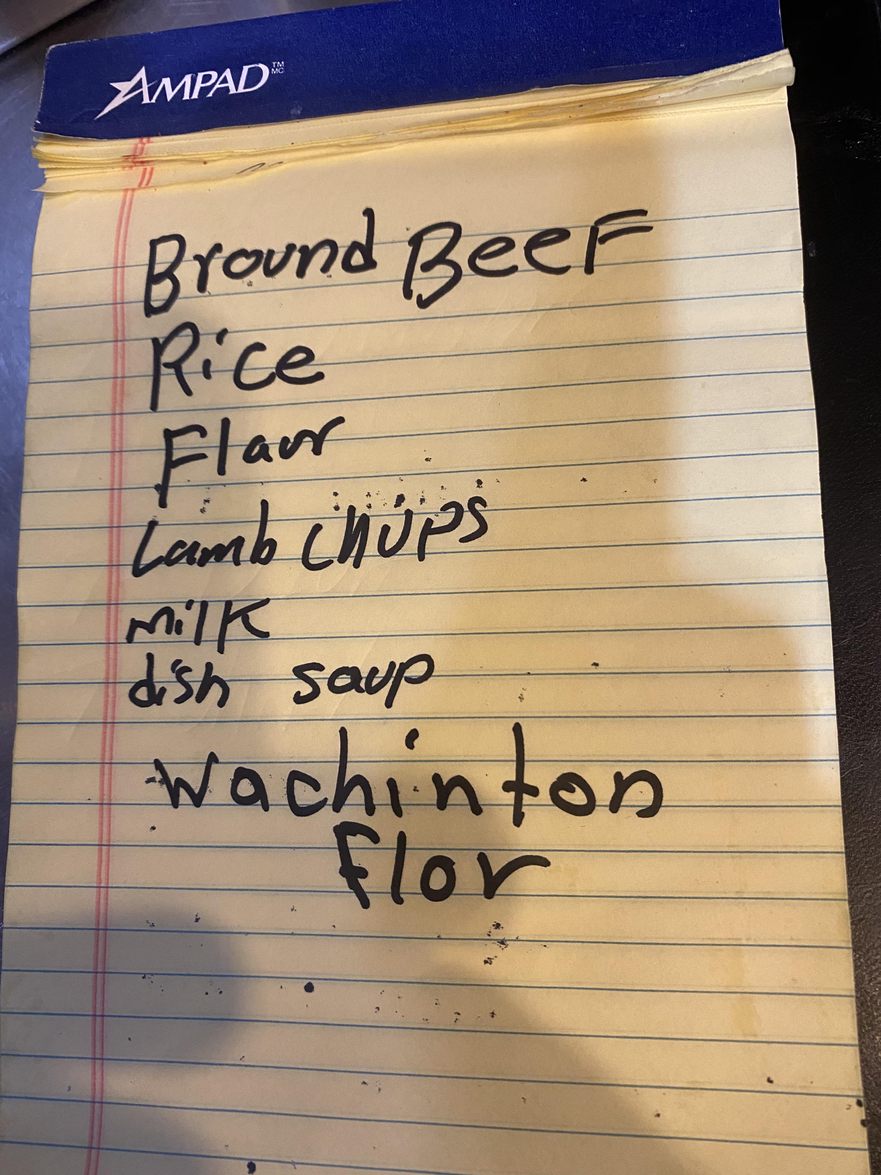 When you come back to work and someone else did inventory for you. This