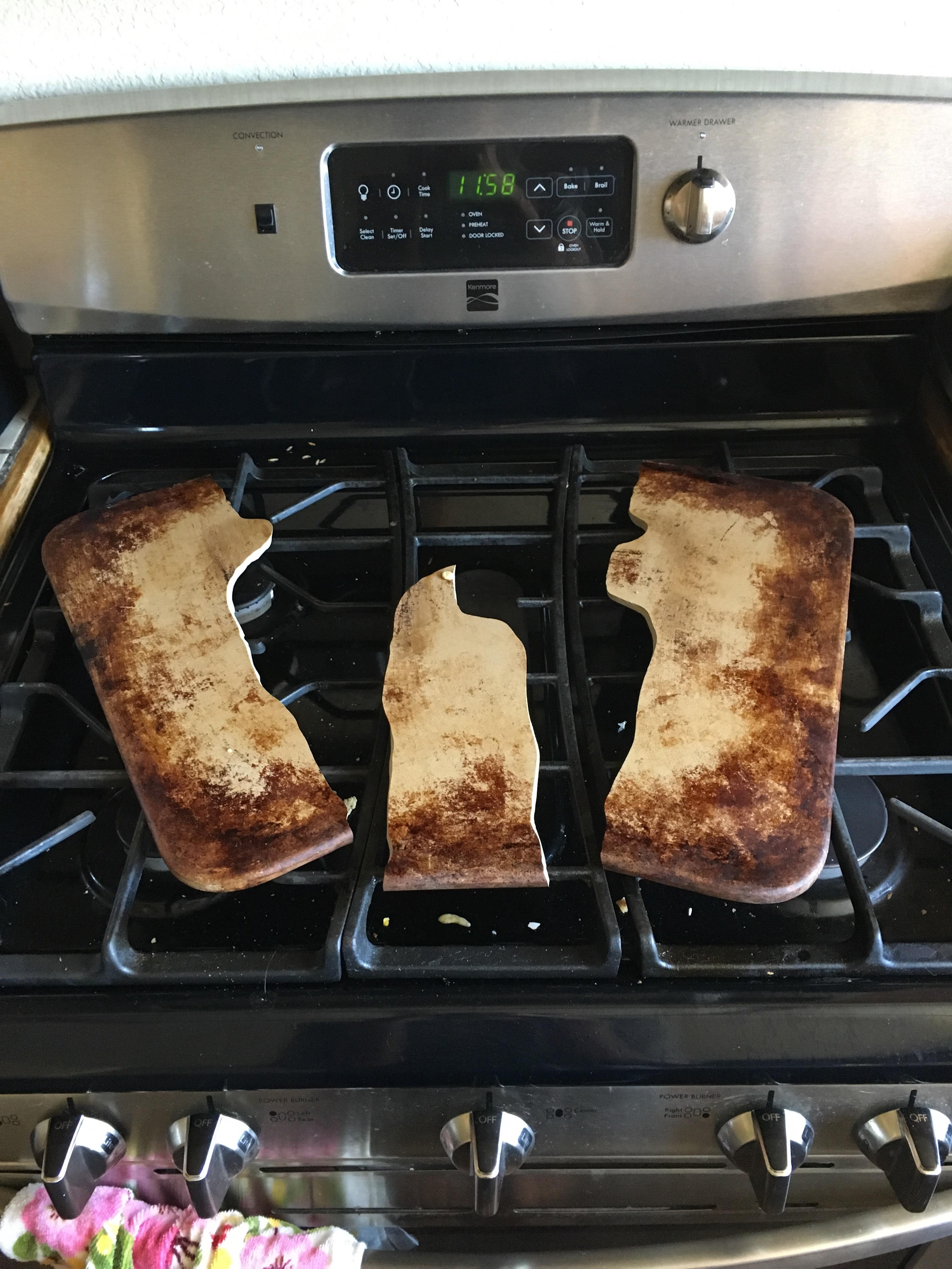 The way this ceramic thing blew up when I tried to cook something on