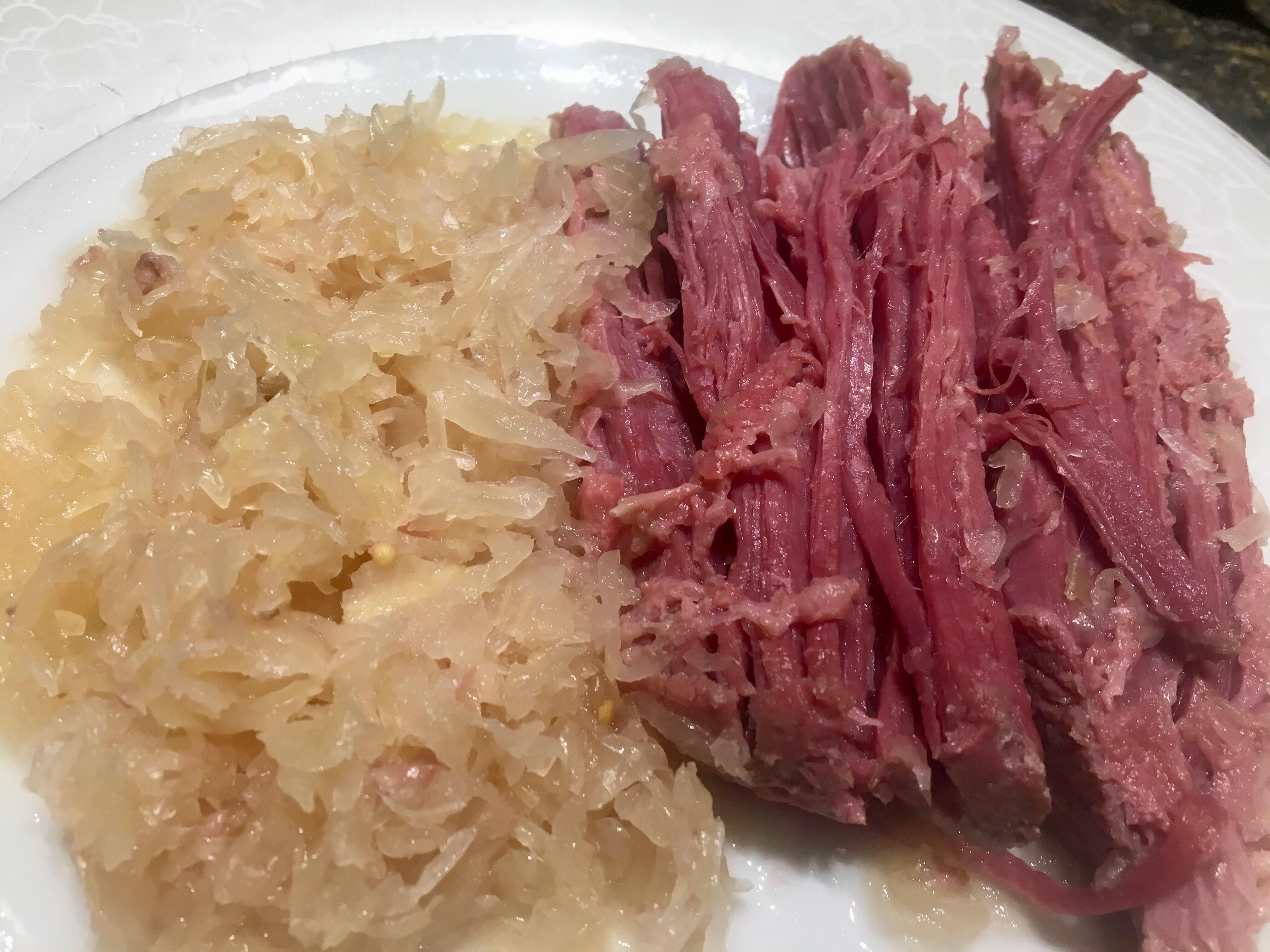 Slow cooker brisket and kraut r/Keto_Food