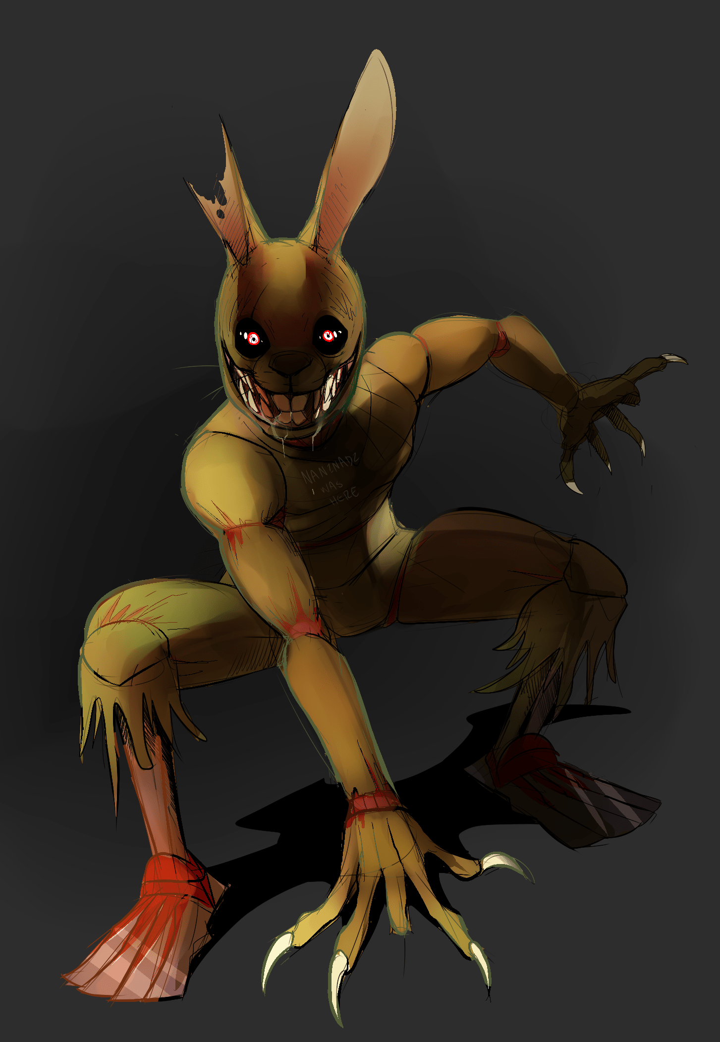 Monster Springtrap fivenightsatfreddys