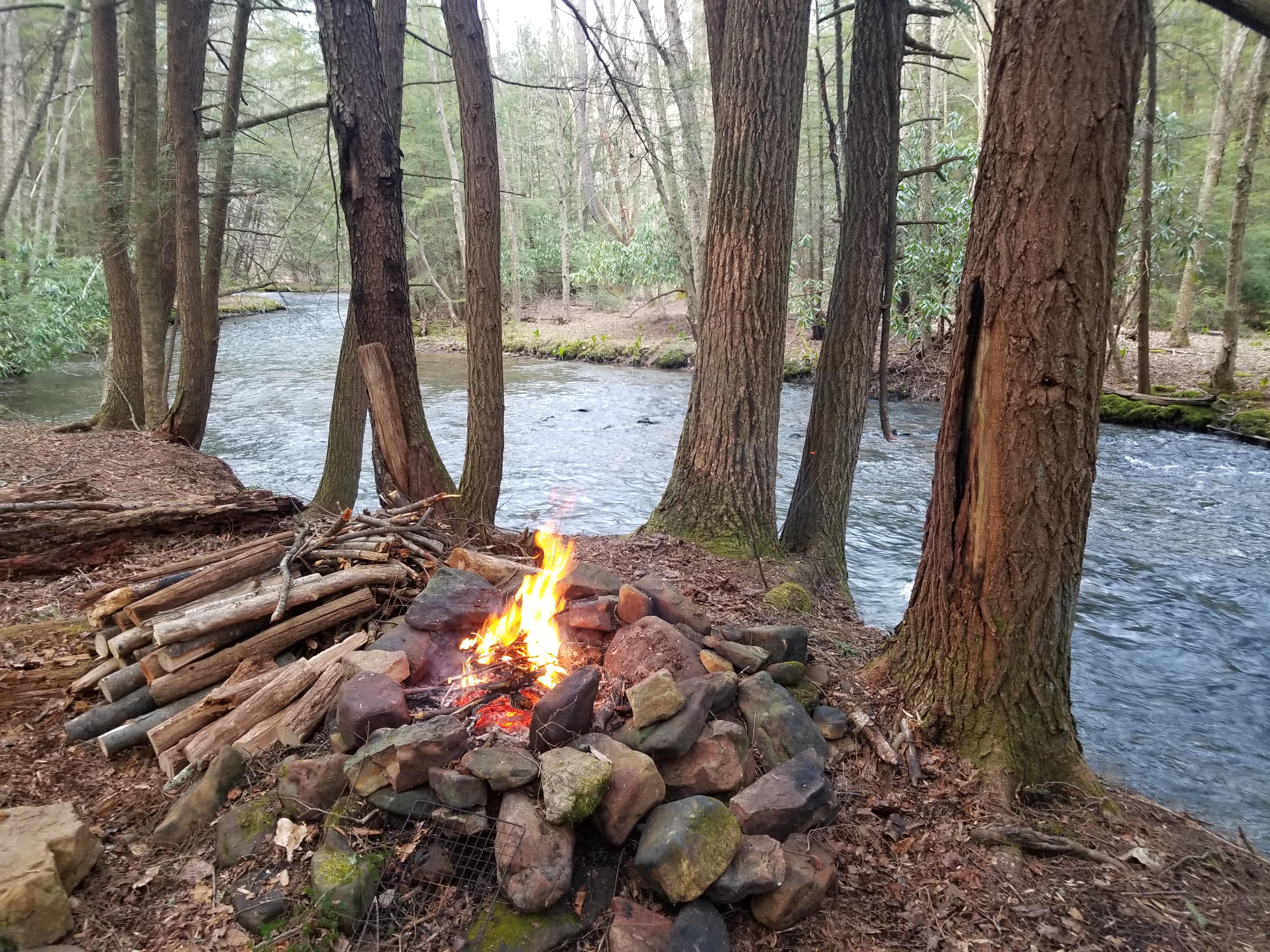 A simple 1 night backpacking trip to a local forest in PA r/camping
