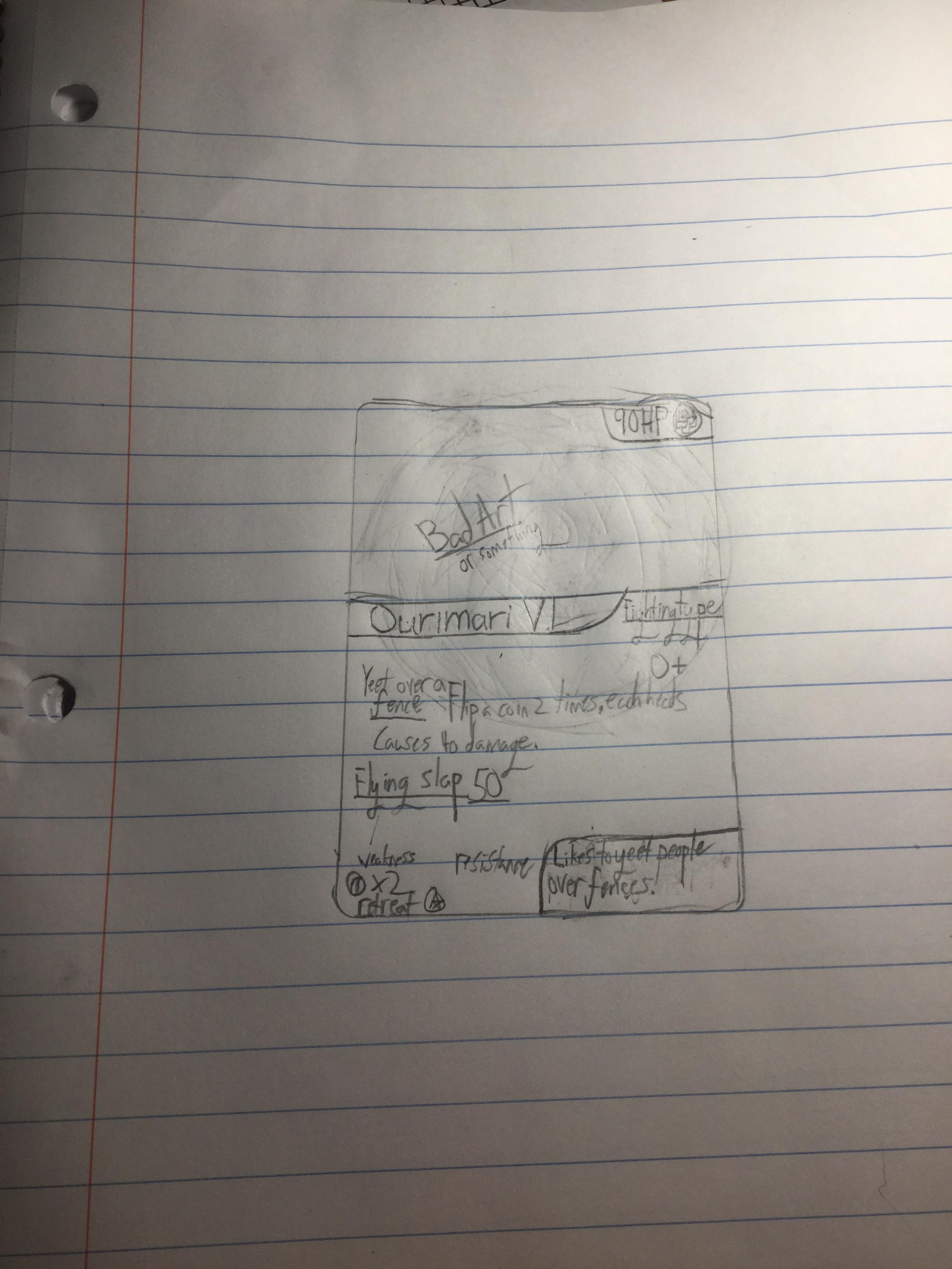 Pokemon card layout r/BadArt