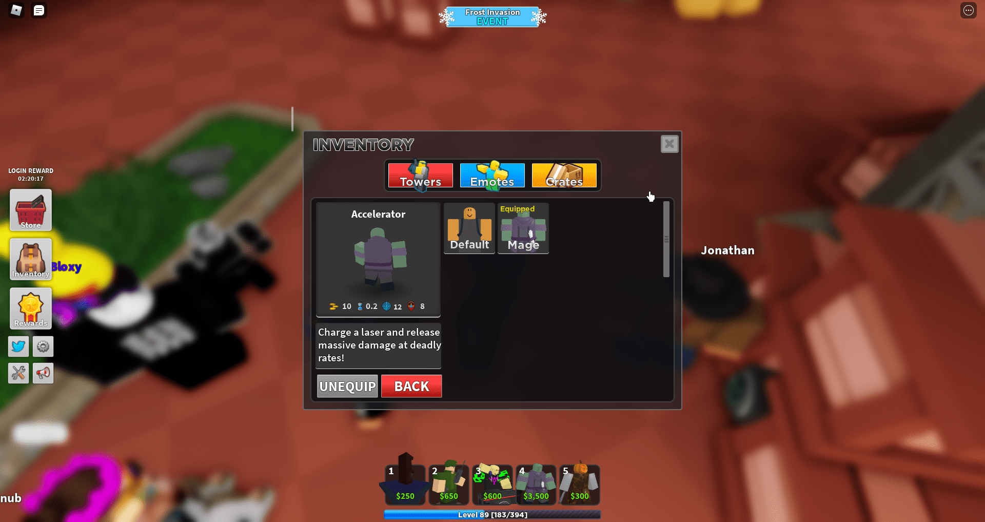NEW ACCEL SKIN IN DELUXE CRATE CALLED MAGE r/TDS_Roblox