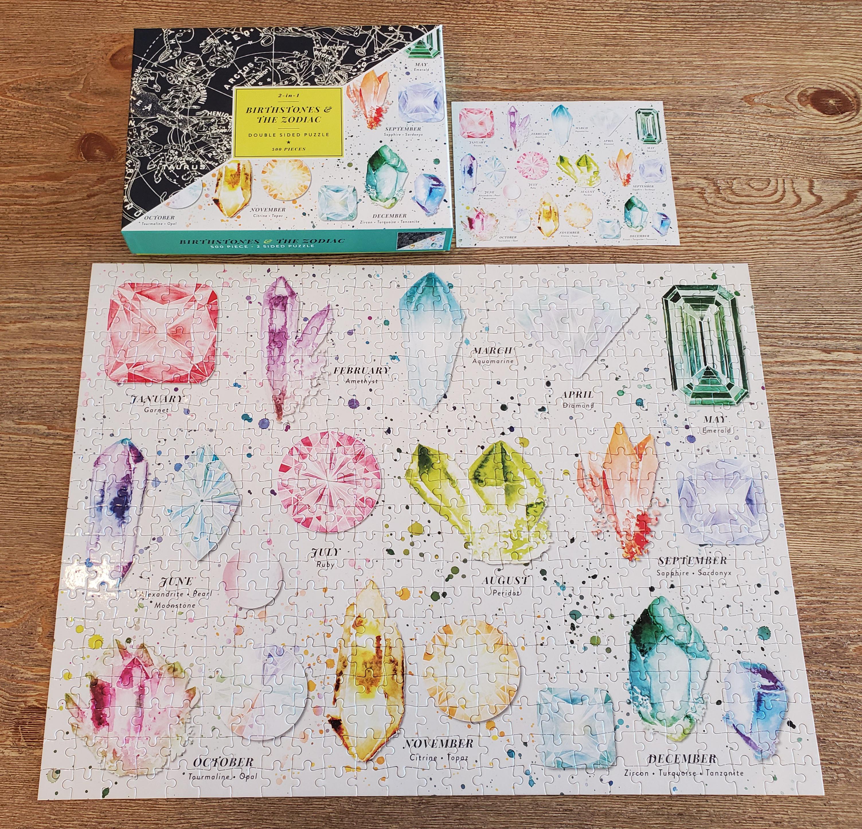 Birthstones & The Zodiac (double sided puzzle) by Galison