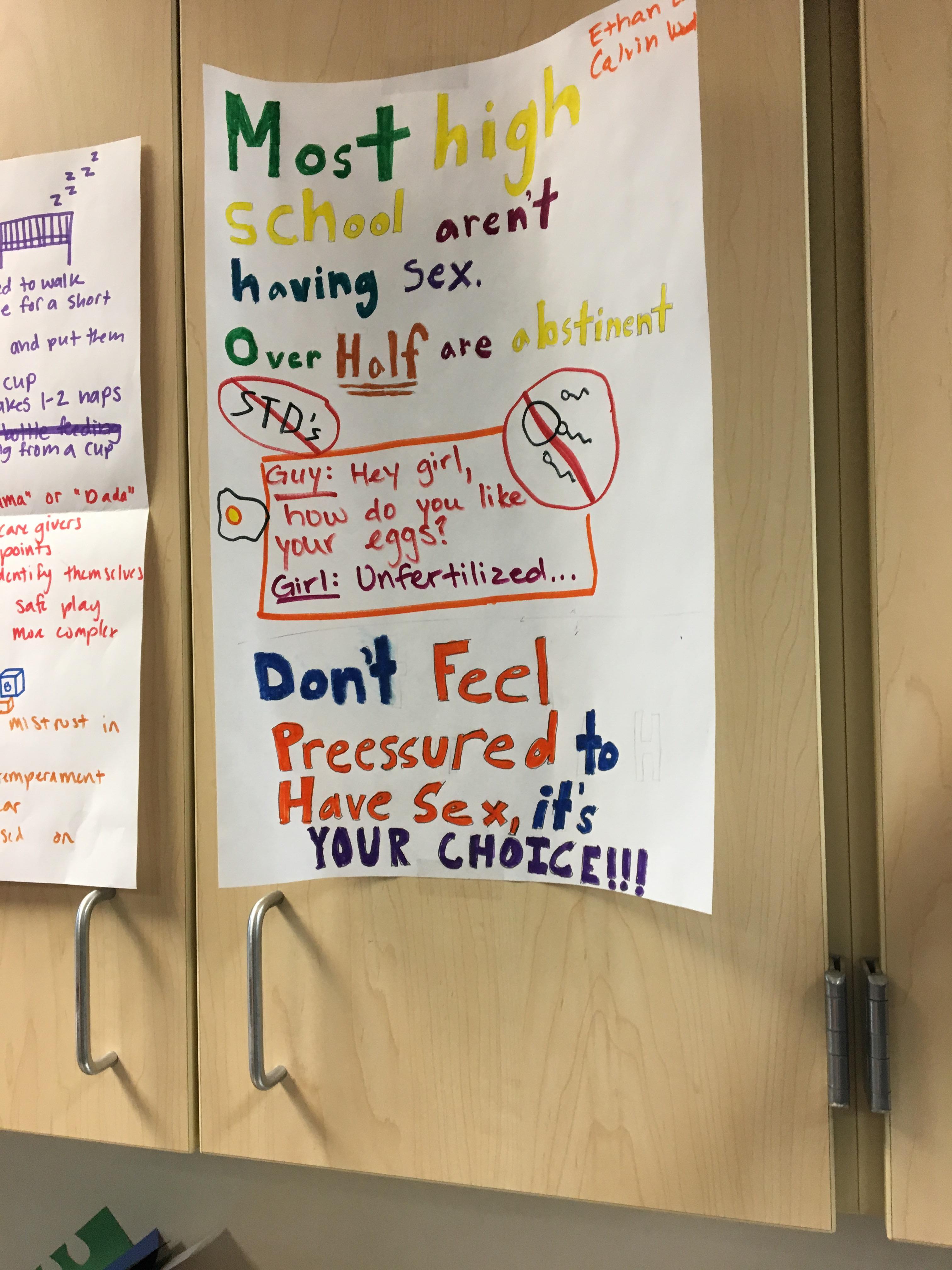 safe sex posters around my school r/FellowKids