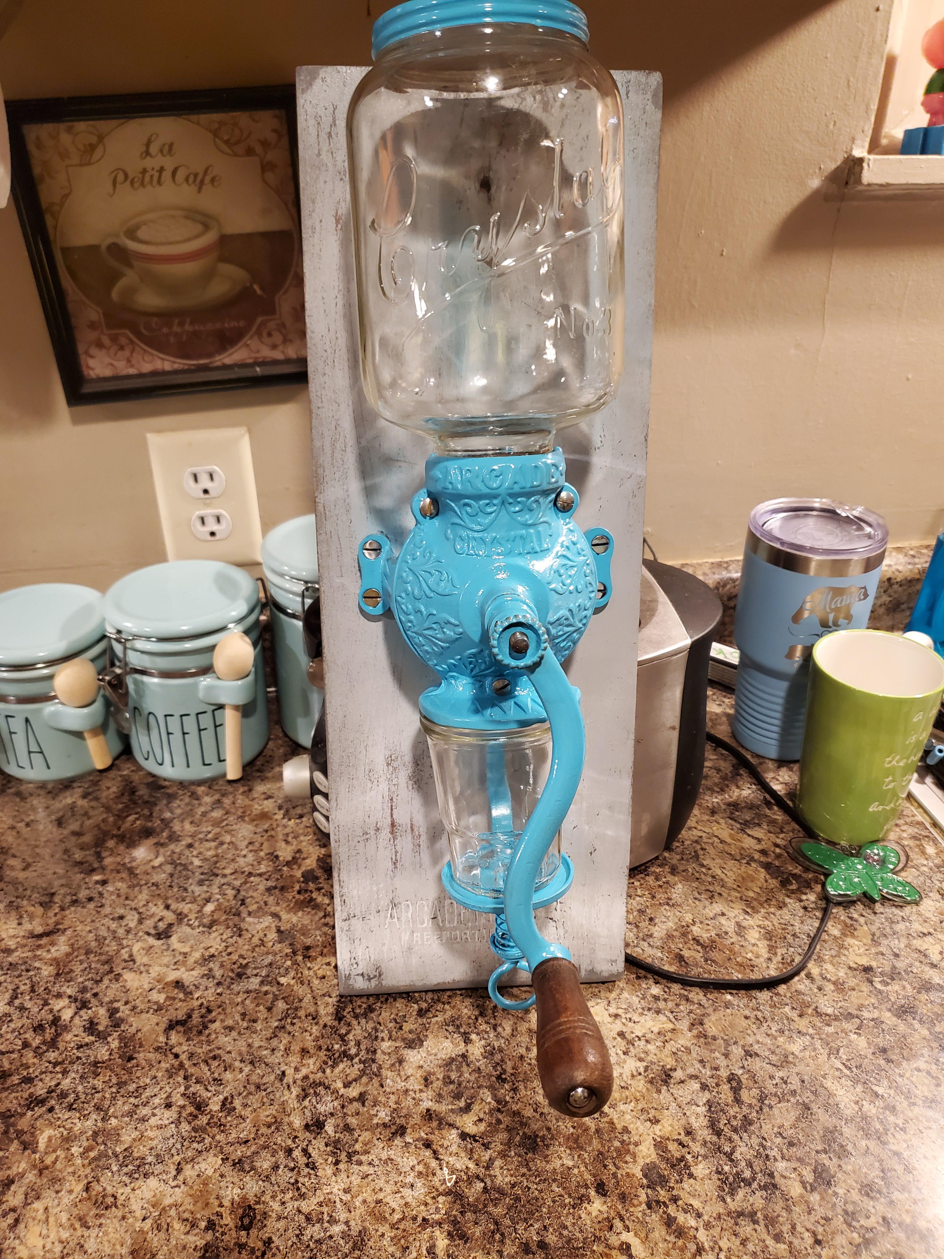Cleaned up arcade crystal no 3 coffee grinder r/castiron