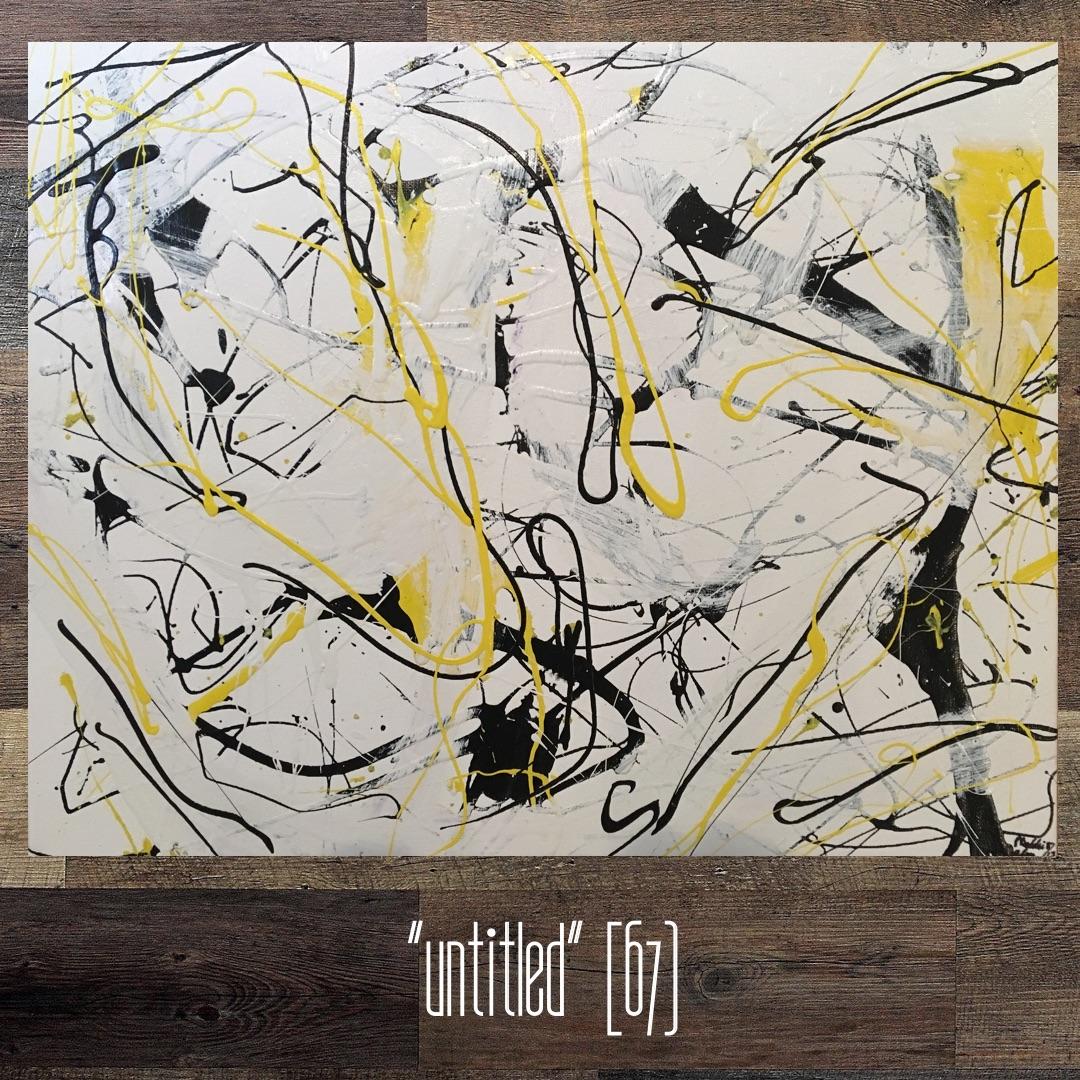 "Untitled67" 20x16, Acrylic & Latex on Canvas r/painting