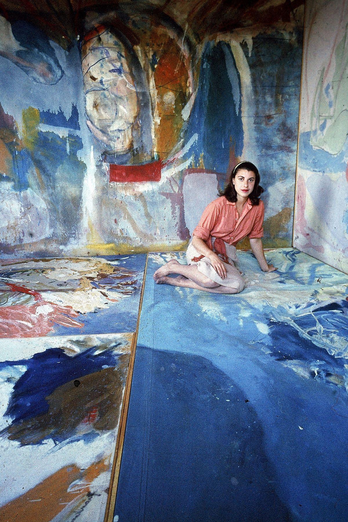 Abstract expressionist painter Helen Frankenthaler, New York City, 1956