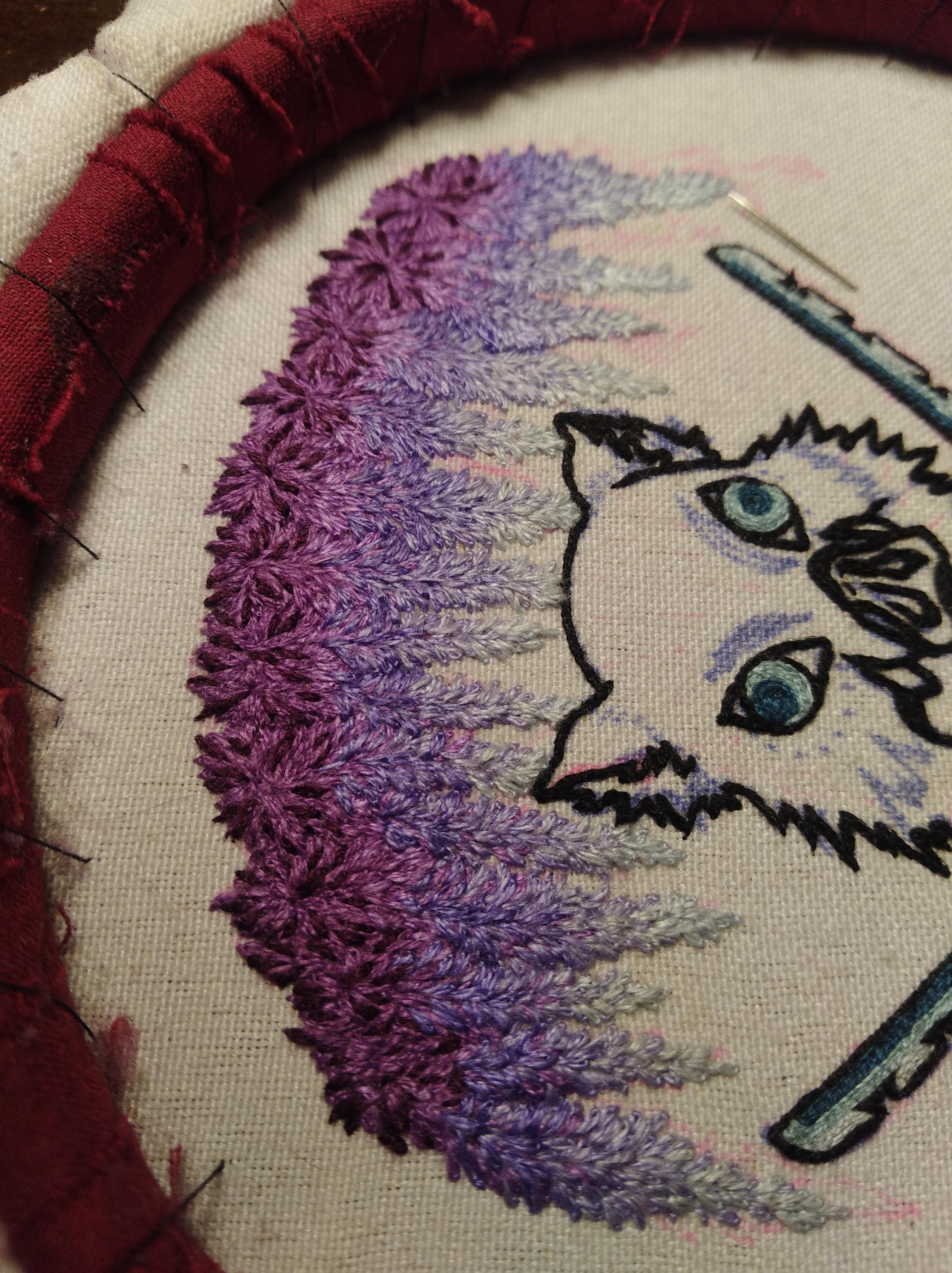 just finished this wisteria flowers 🌸 r/Embroidery