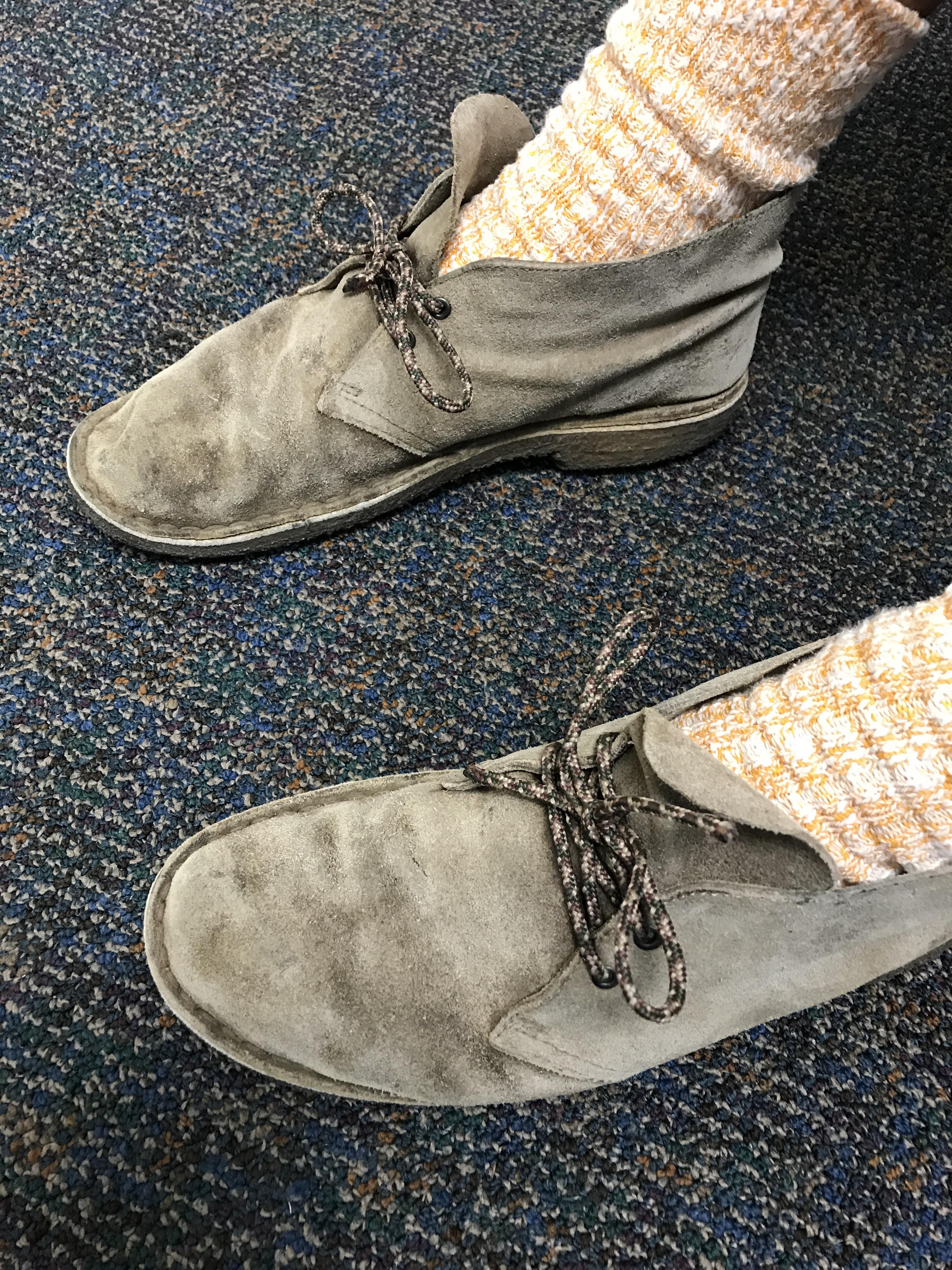 Clark's Desert Boots. Had these for ten years and wear them almost