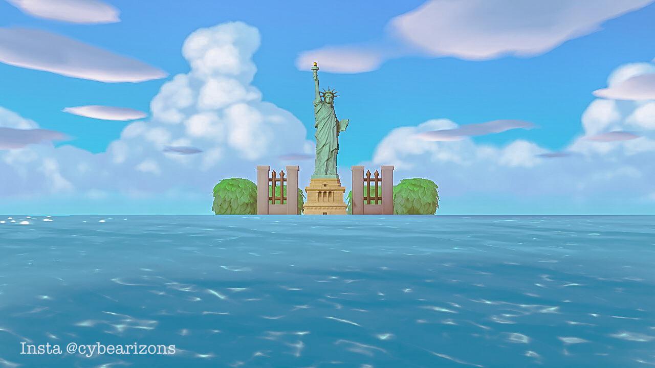 I finally know where to put the Statue of Liberty. r/AnimalCrossing