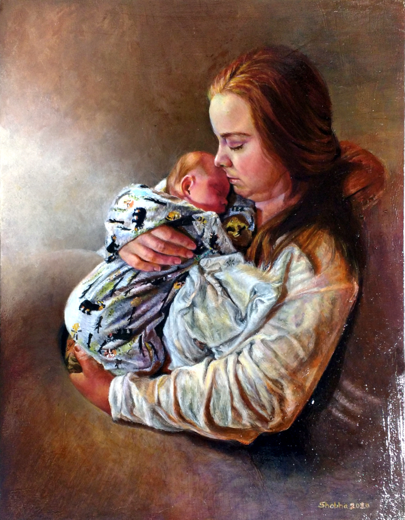 Acrylic on board 11"X14" r/painting