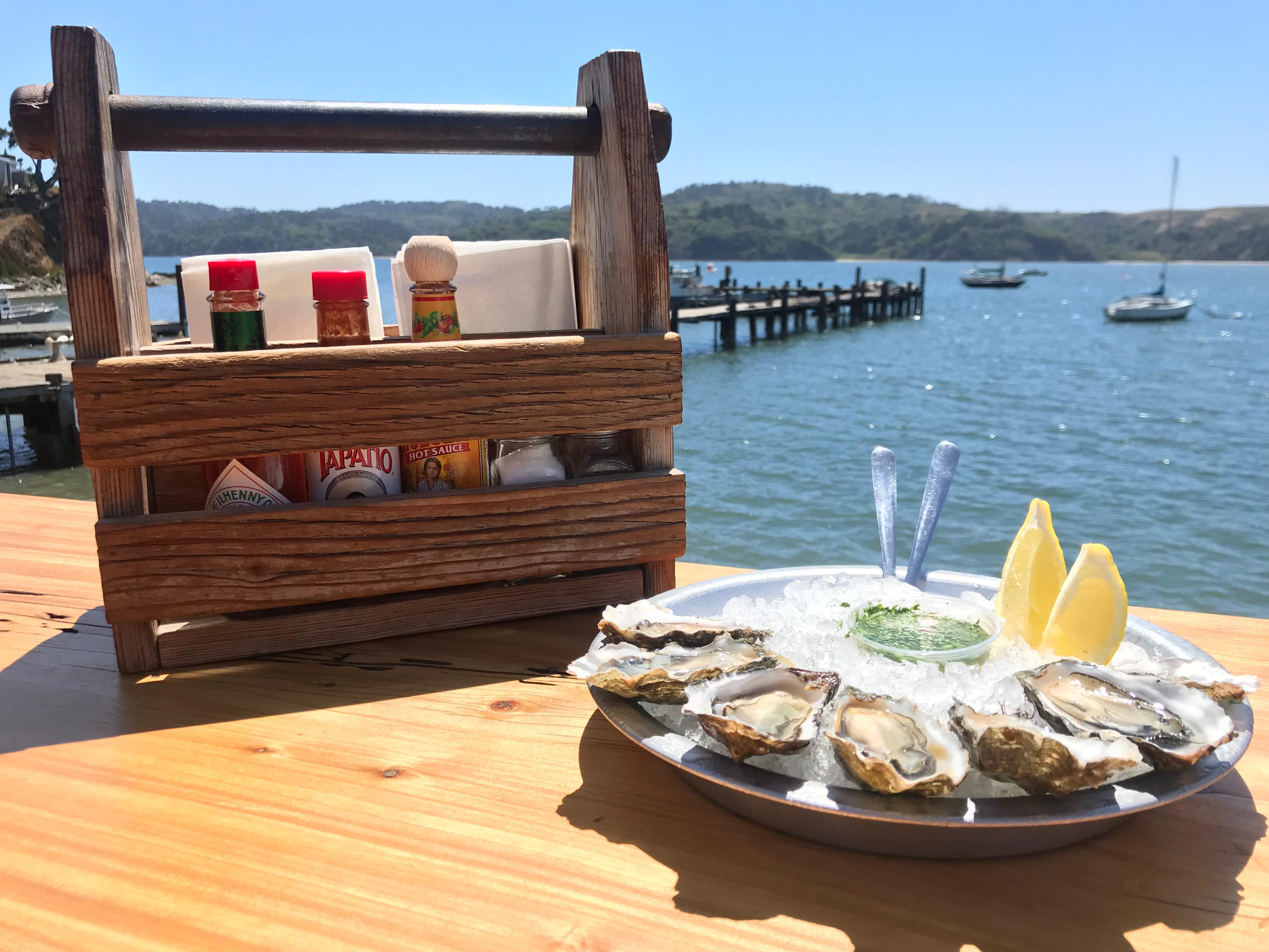 [OC] I ate raw oysters with a view in Pt. Reyes, CA r/FoodPorn
