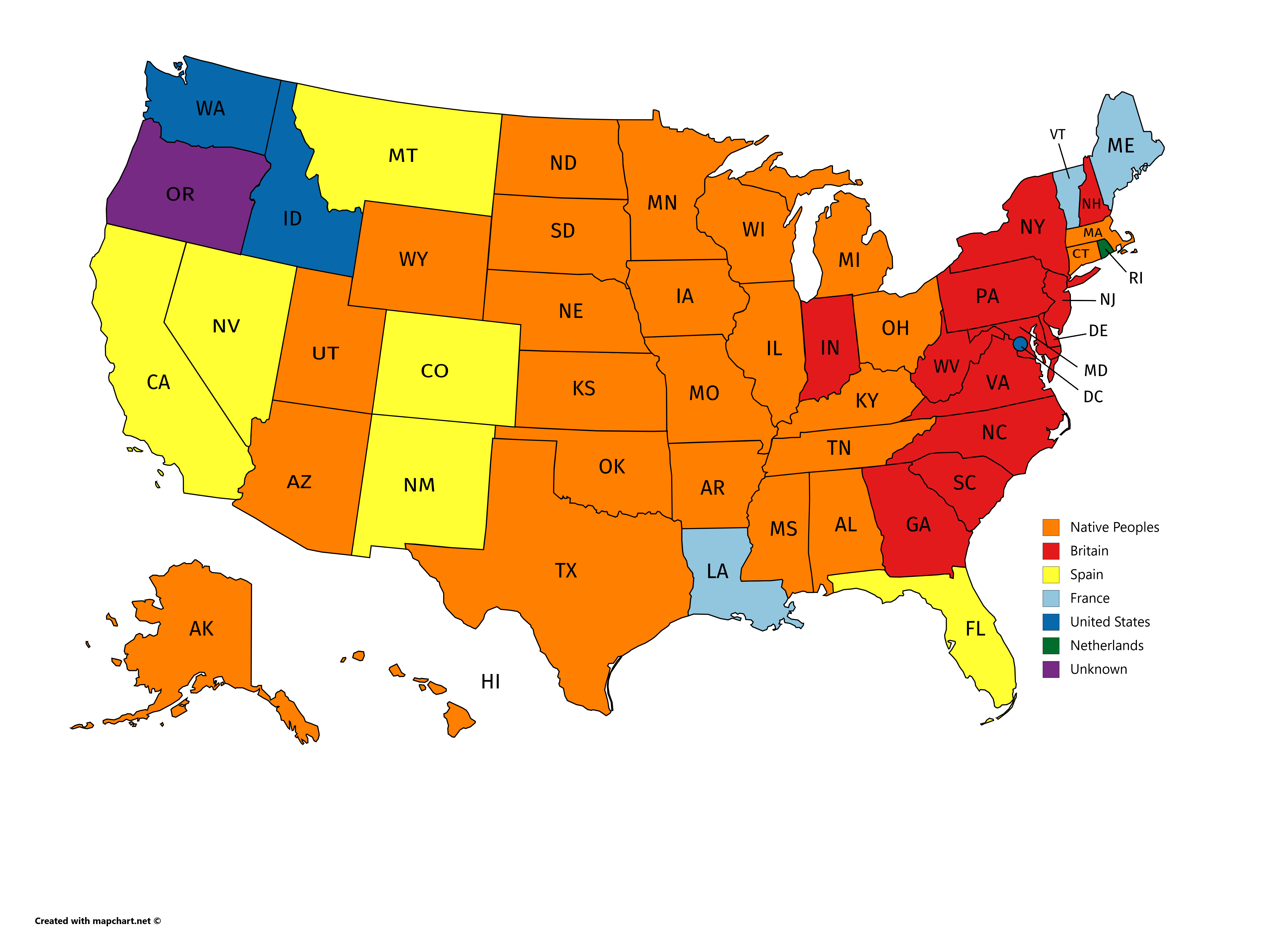 Cultural origins of each state's name MapPorn
