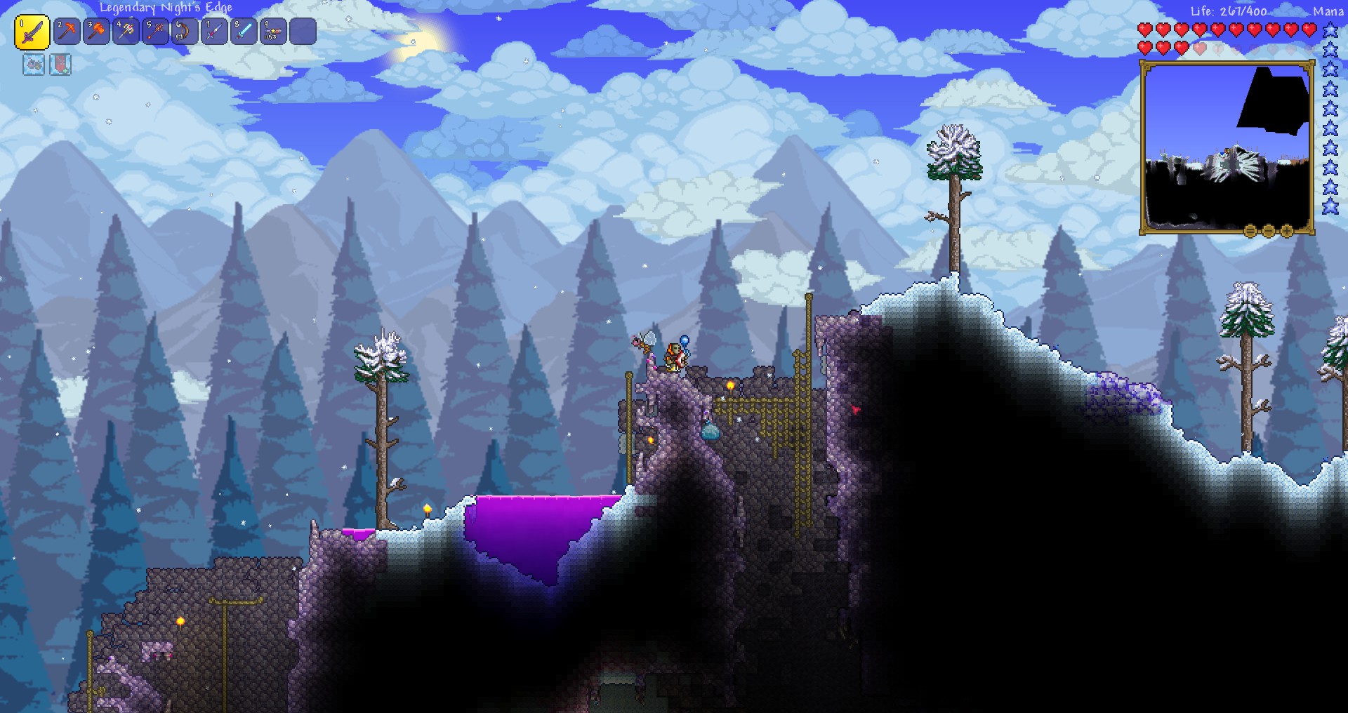 Just beat WoF, world gen got drunk and spread hallow in corruption. r