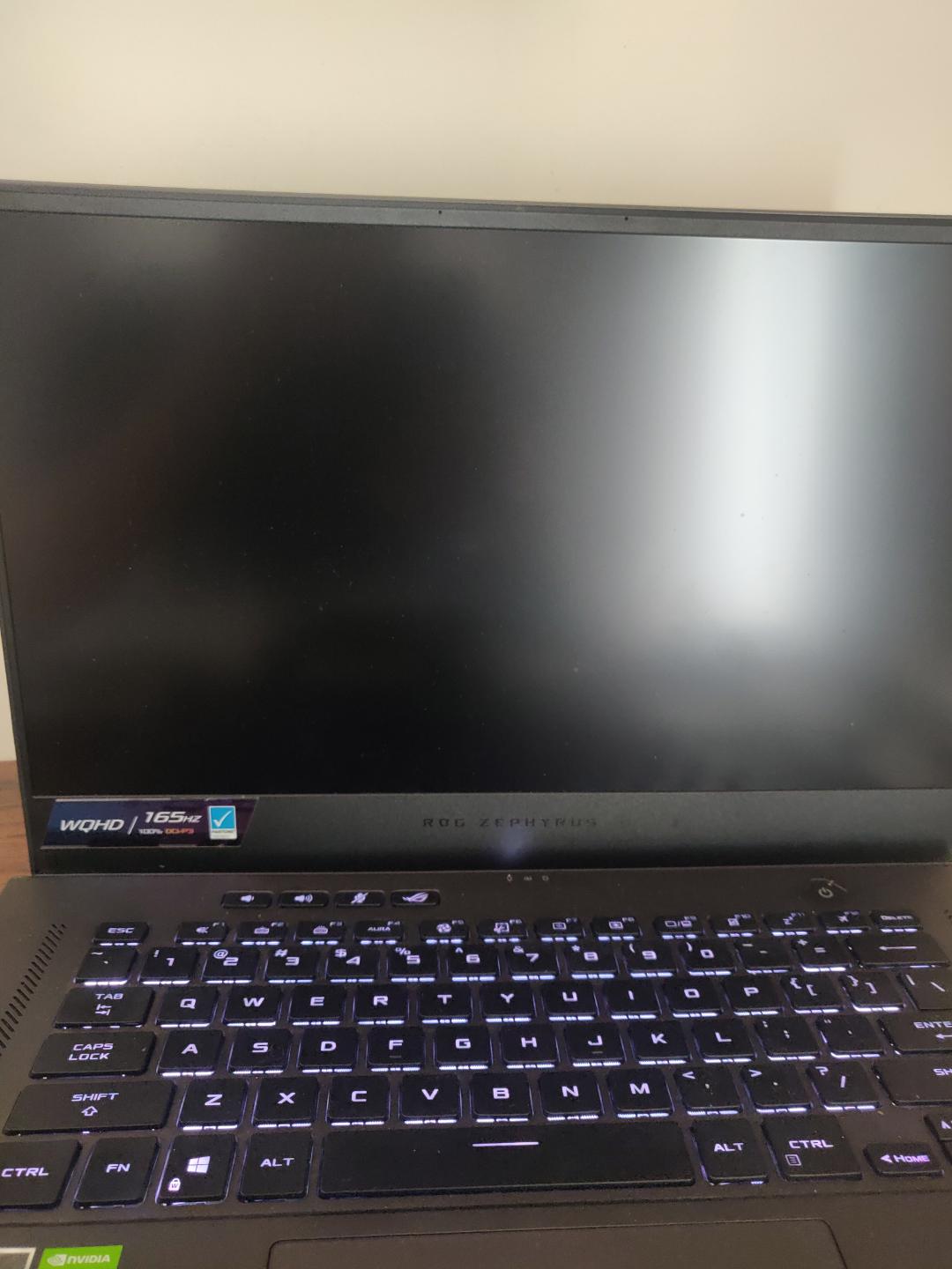 laptop neither turns on nor off. but backlit led is on and thus my