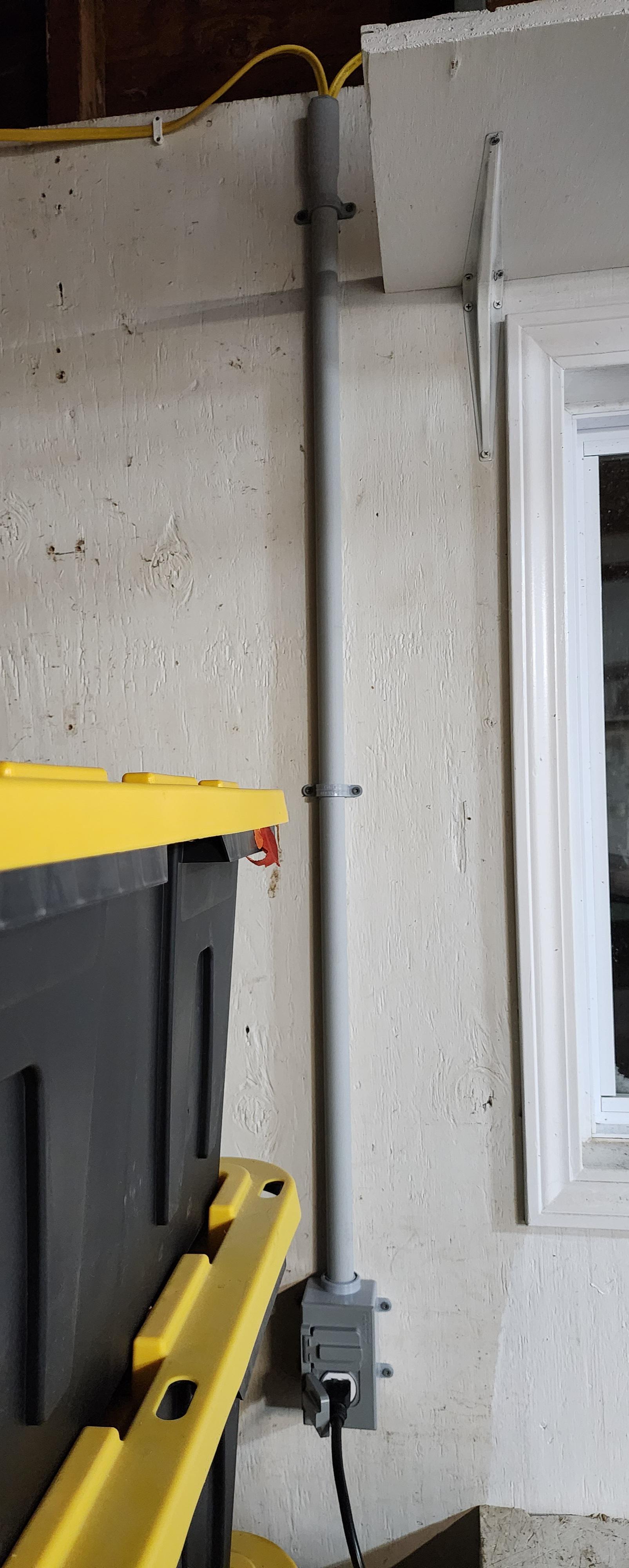 Is it OK to run romex into 4ft of PVC conduit like this r/AskElectricians