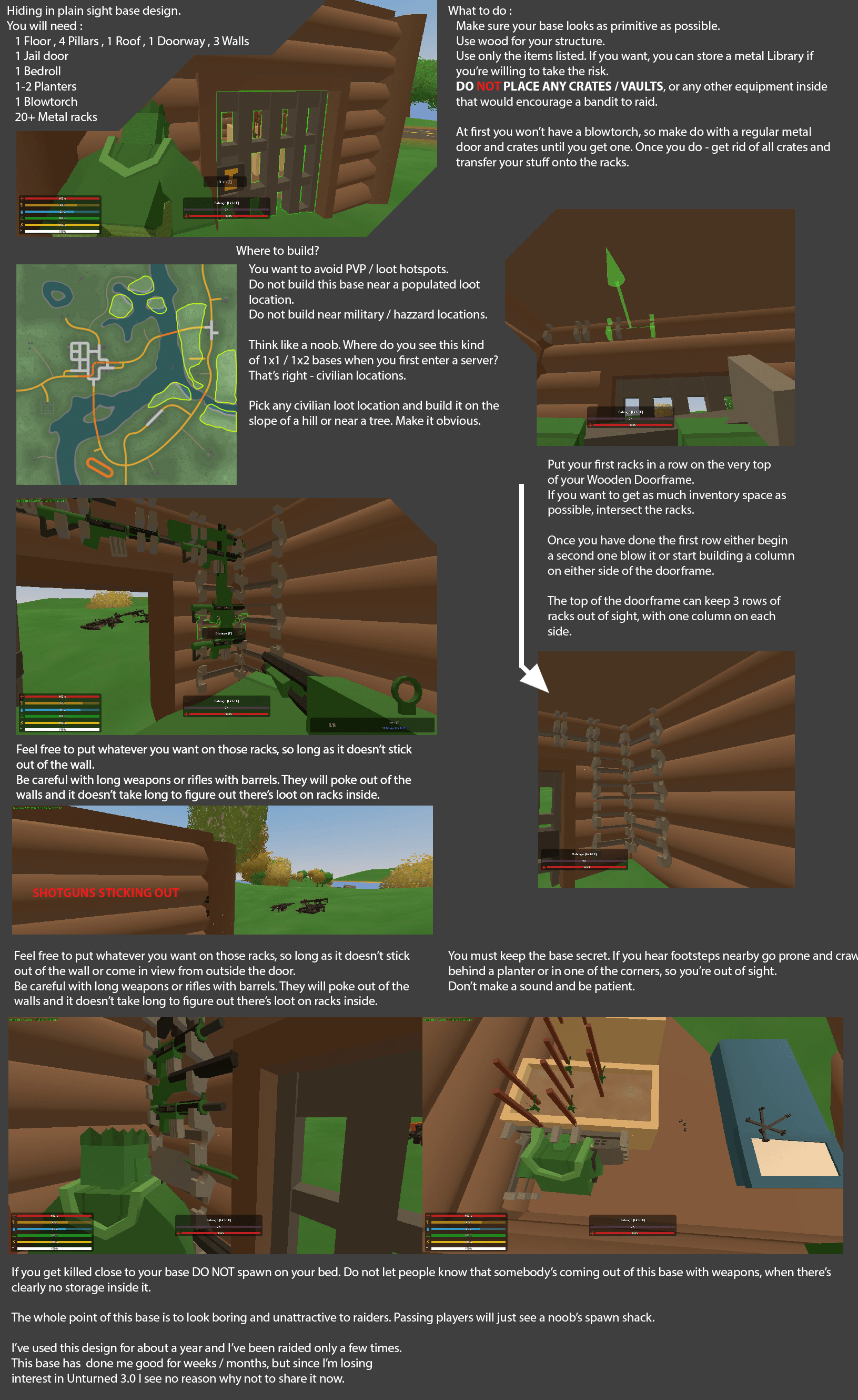 Hiding in plain sight Base Design r/unturned