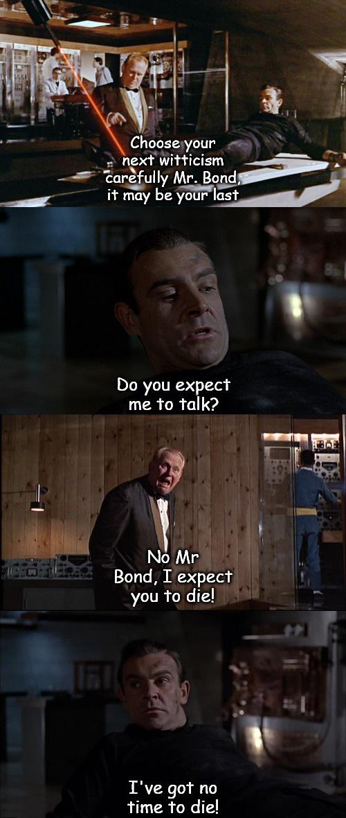 Sorry Goldfinger, no time to die 😋 JamesBond