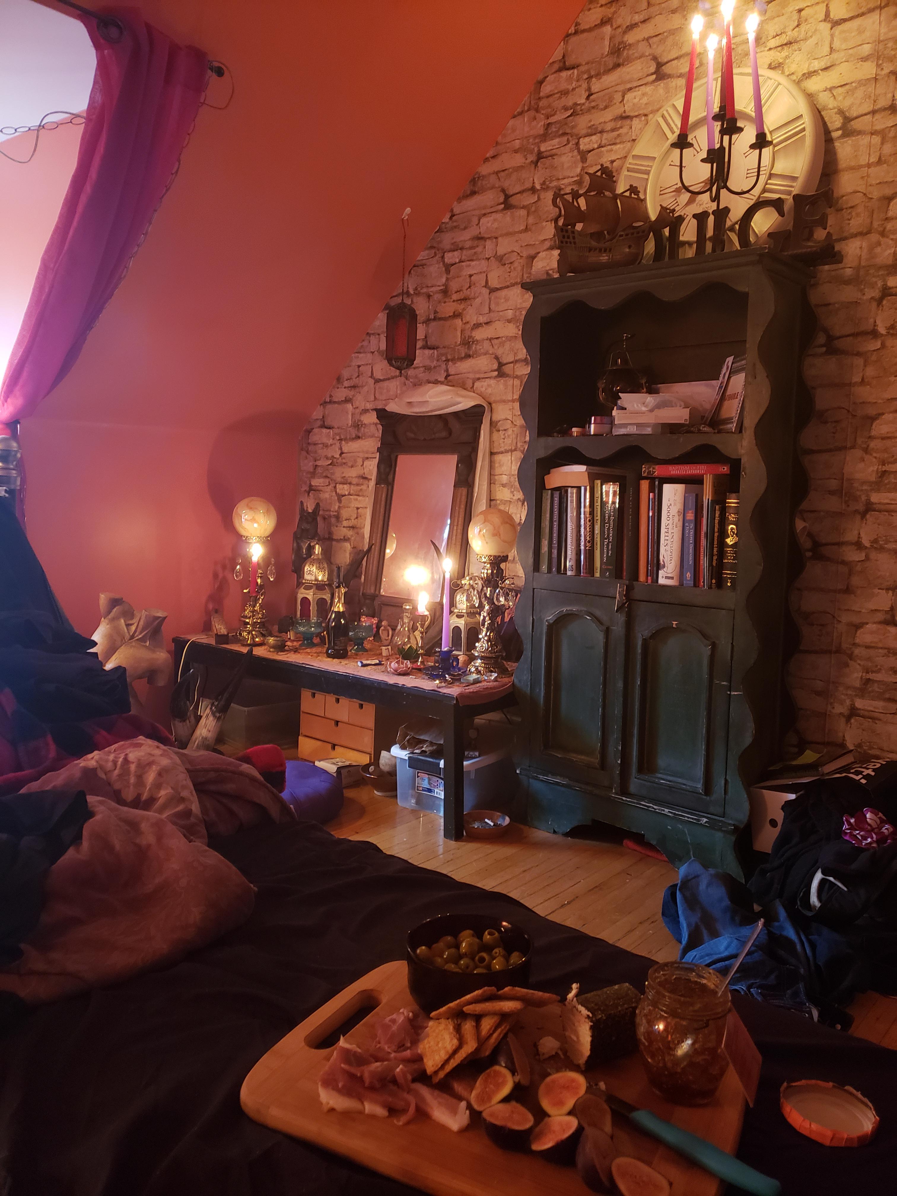 My cluttered bedroom r/CozyPlaces