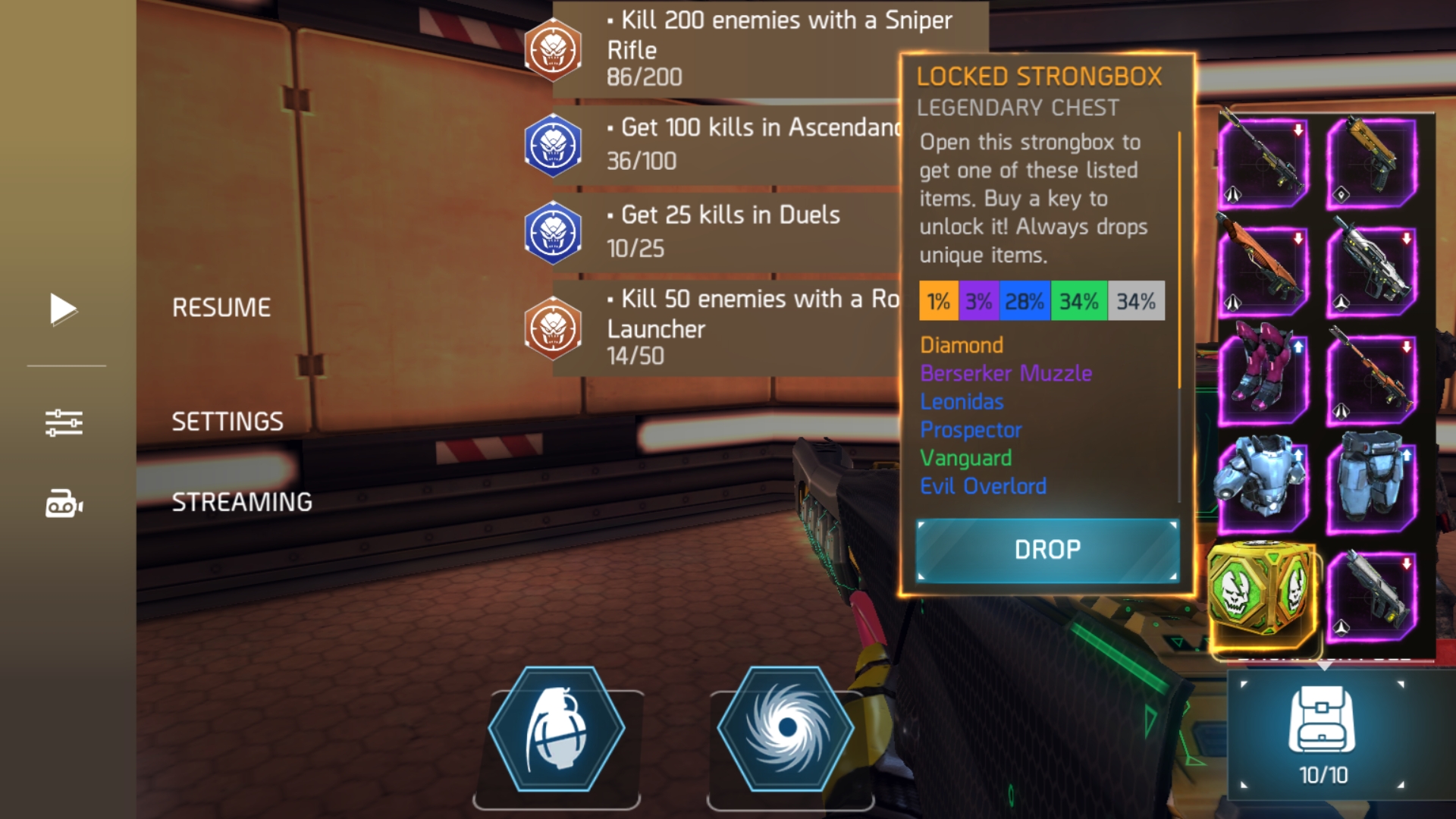 Legendary chest in silver arena. r/ShadowgunLegends