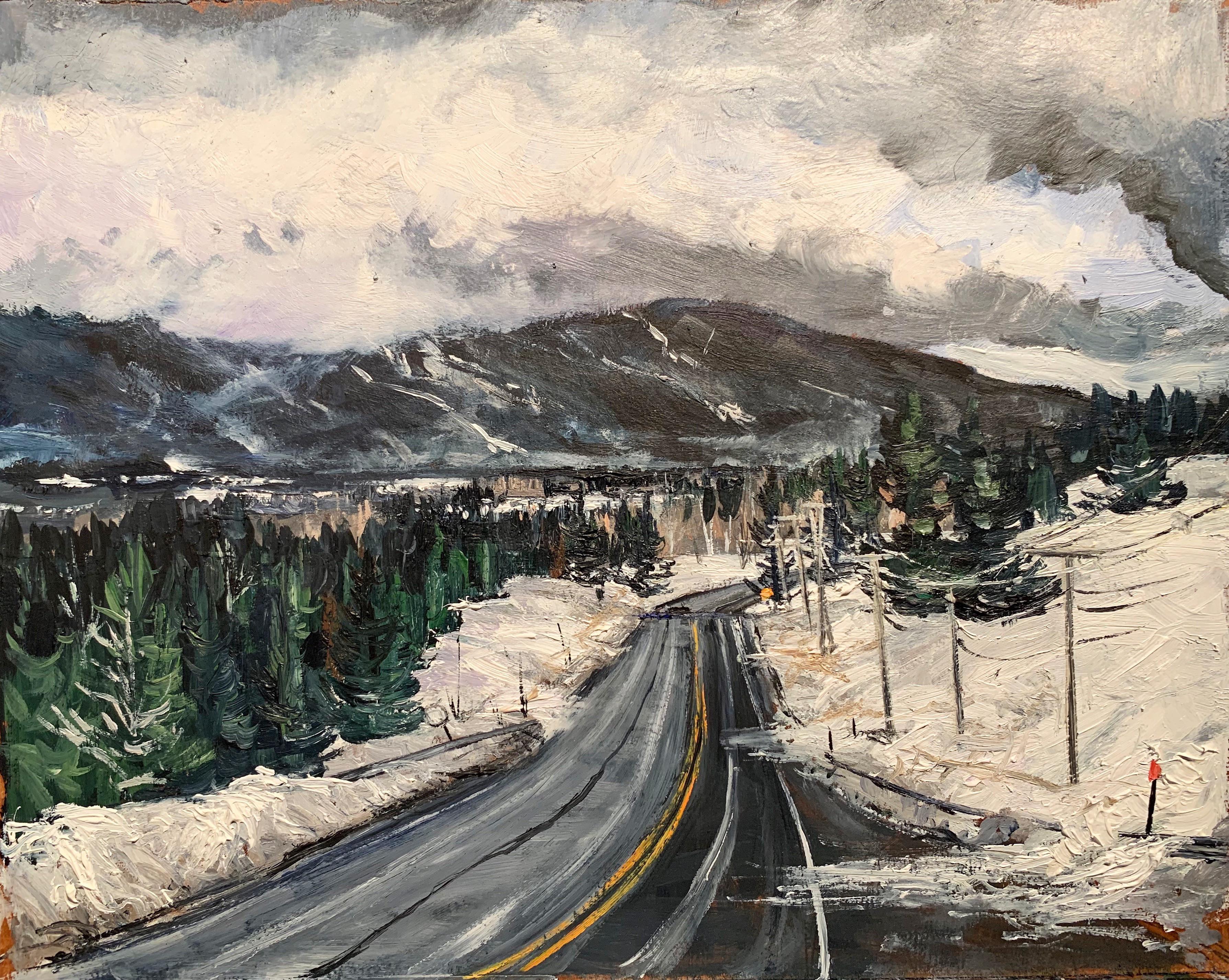 Mars Hill, Northern Maine. 8x10” oil on board r/Maine