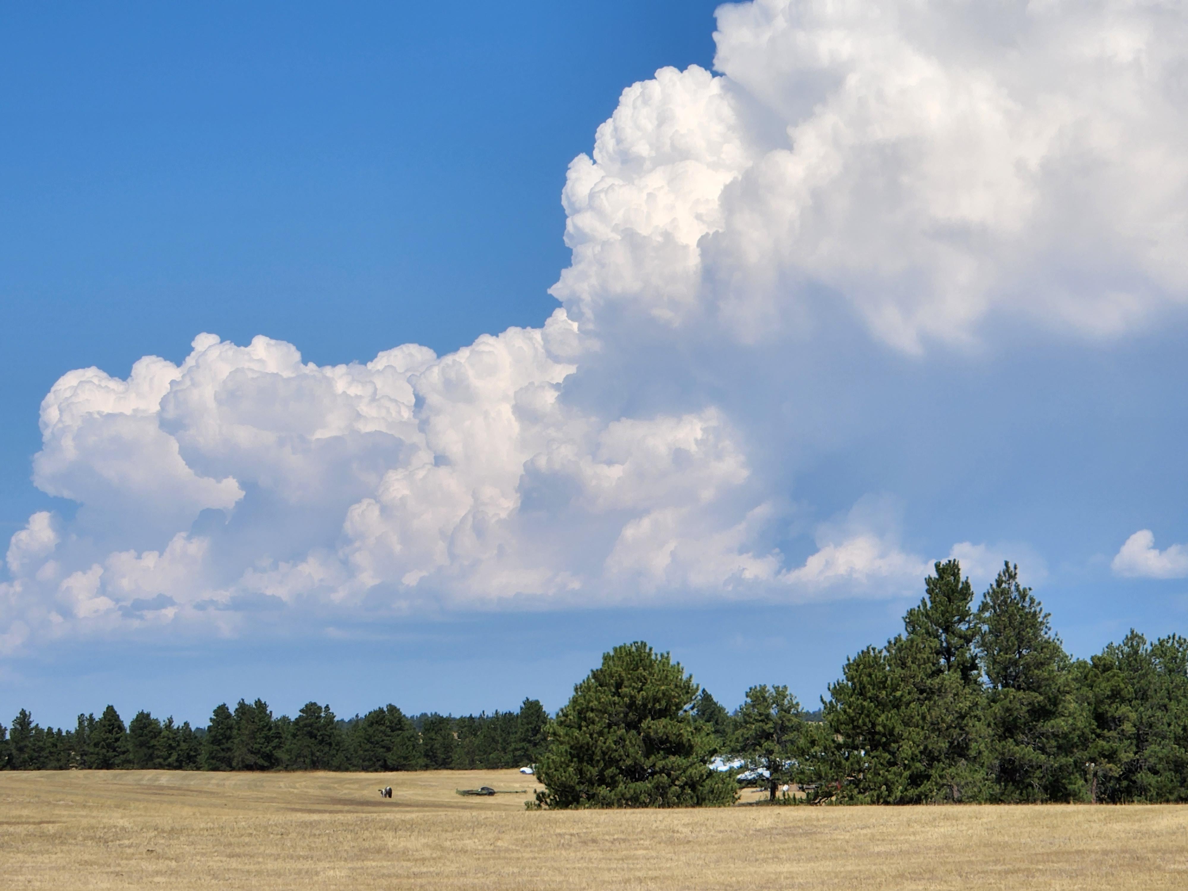 Building Storm Outside Lavina r/Montana