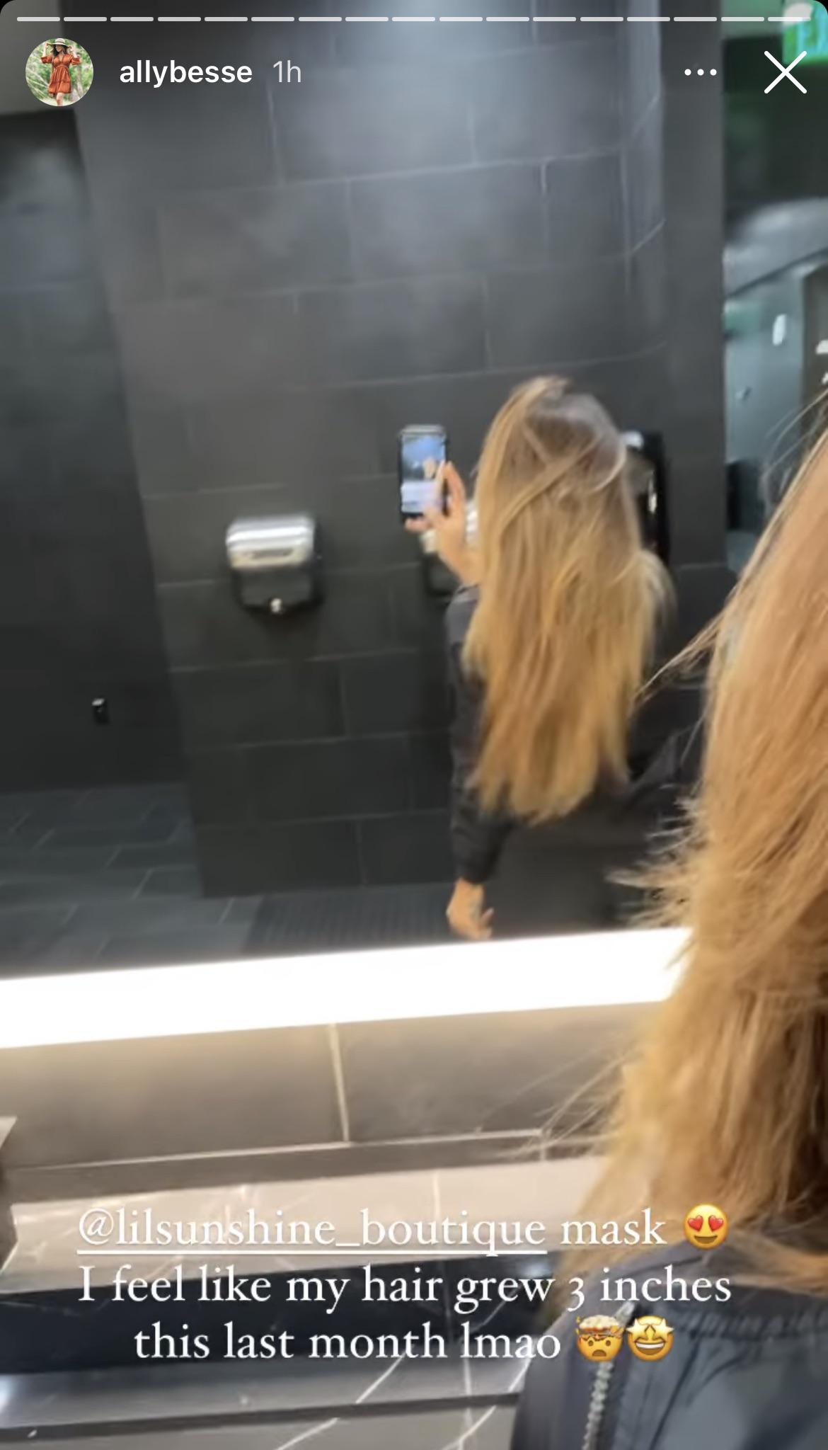 No Ally, this is just what happens when you straighten your hair….your