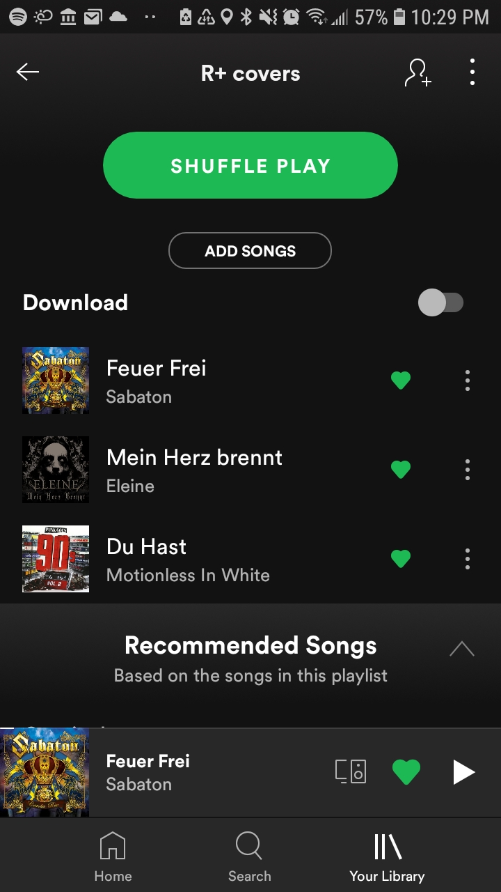 Other bands covering R+ songs. If youse can think of anymore, please