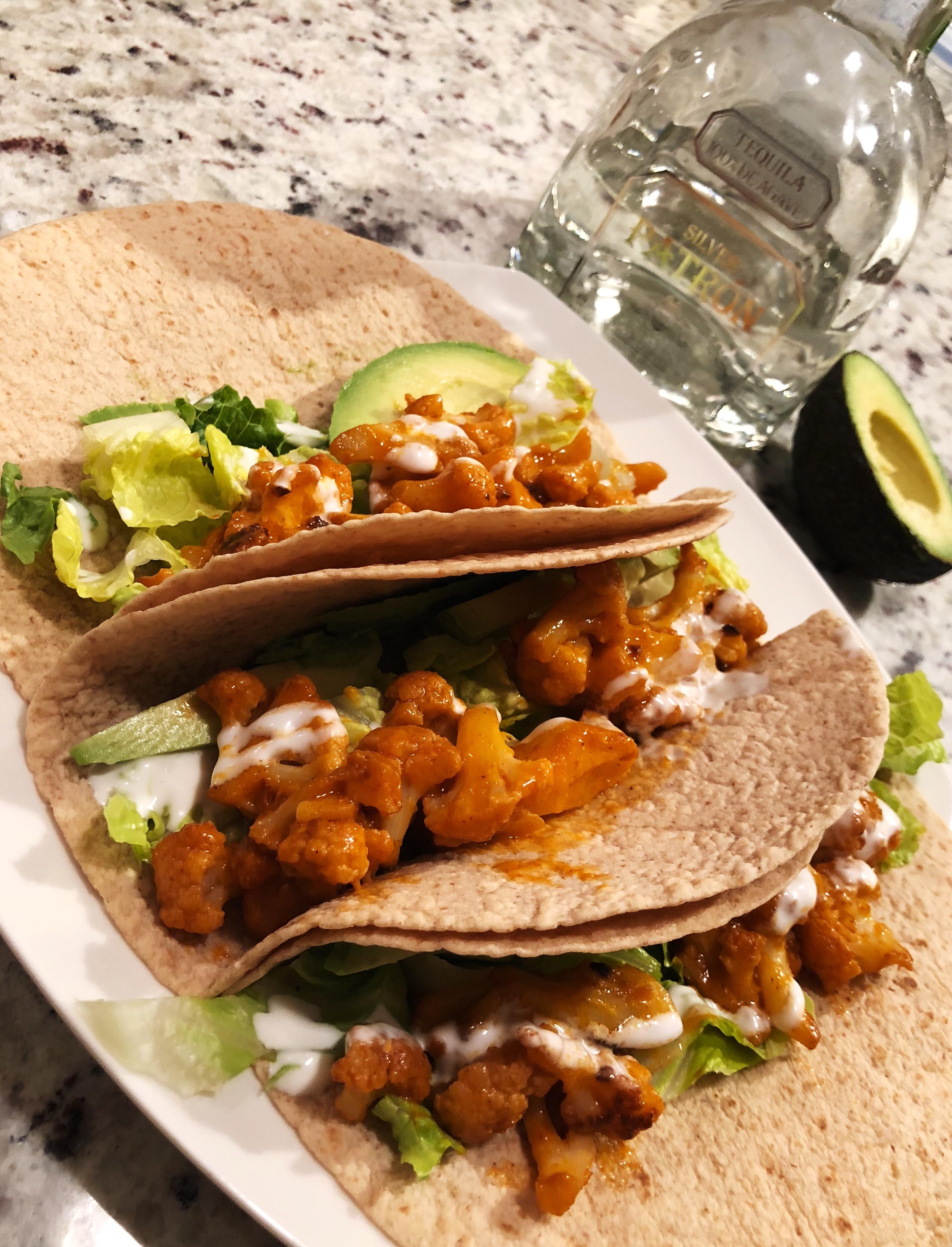 Buffalo Cauliflower Tacos! *tequila optional, but (Link to