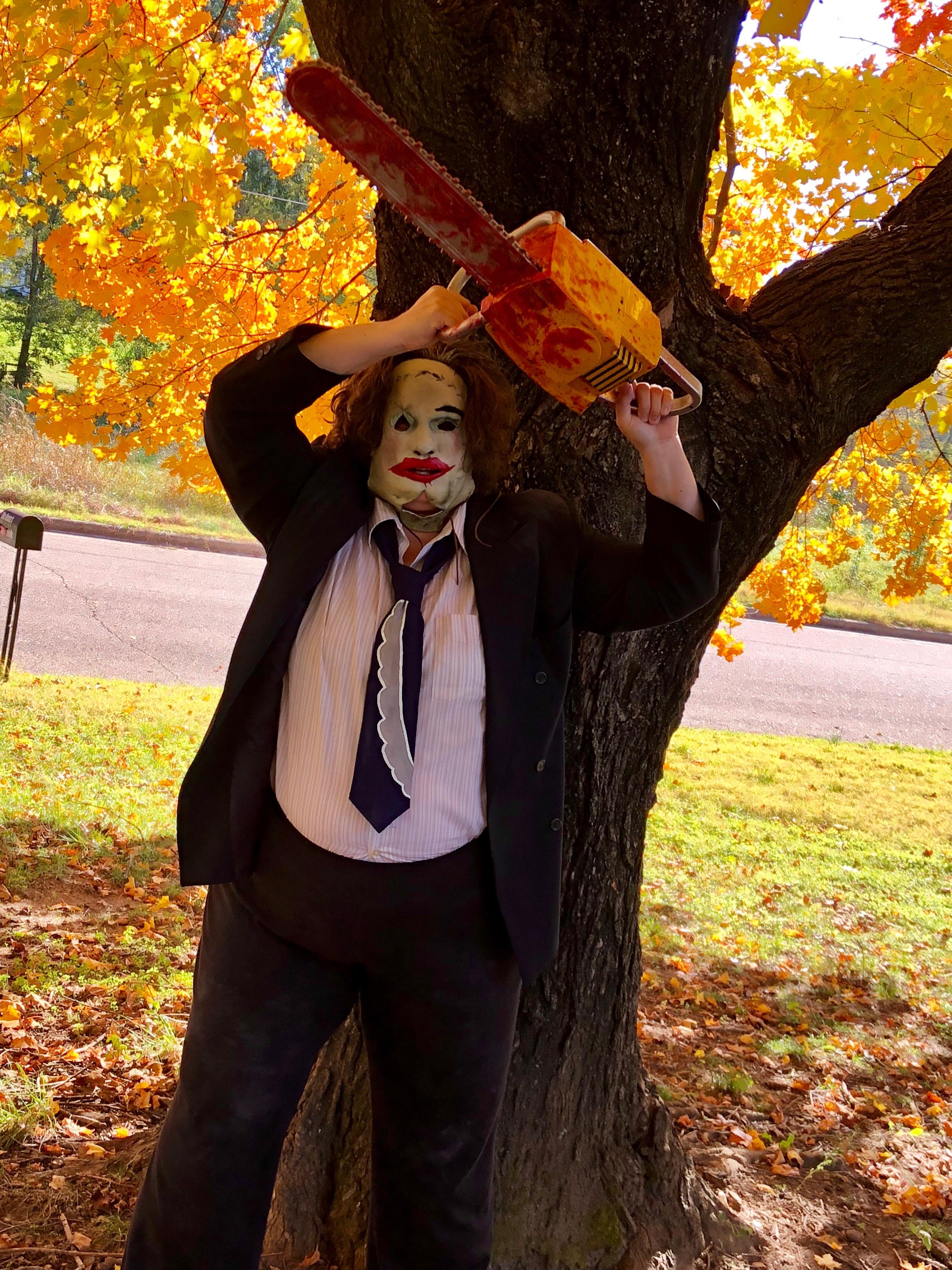 My wife as Pretty Woman Leatherface from the original The Texas