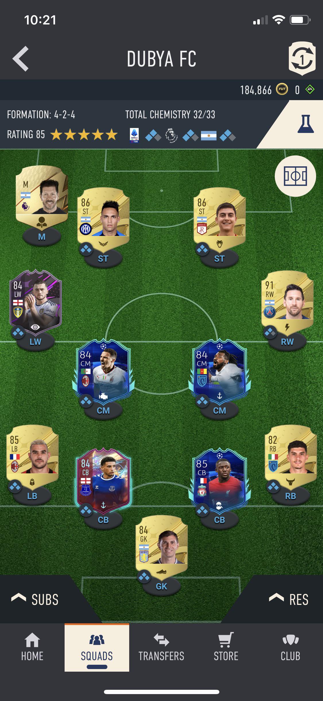 Bagged messi from hybrid leagues SBC and Godfrey in a preview pack. Any