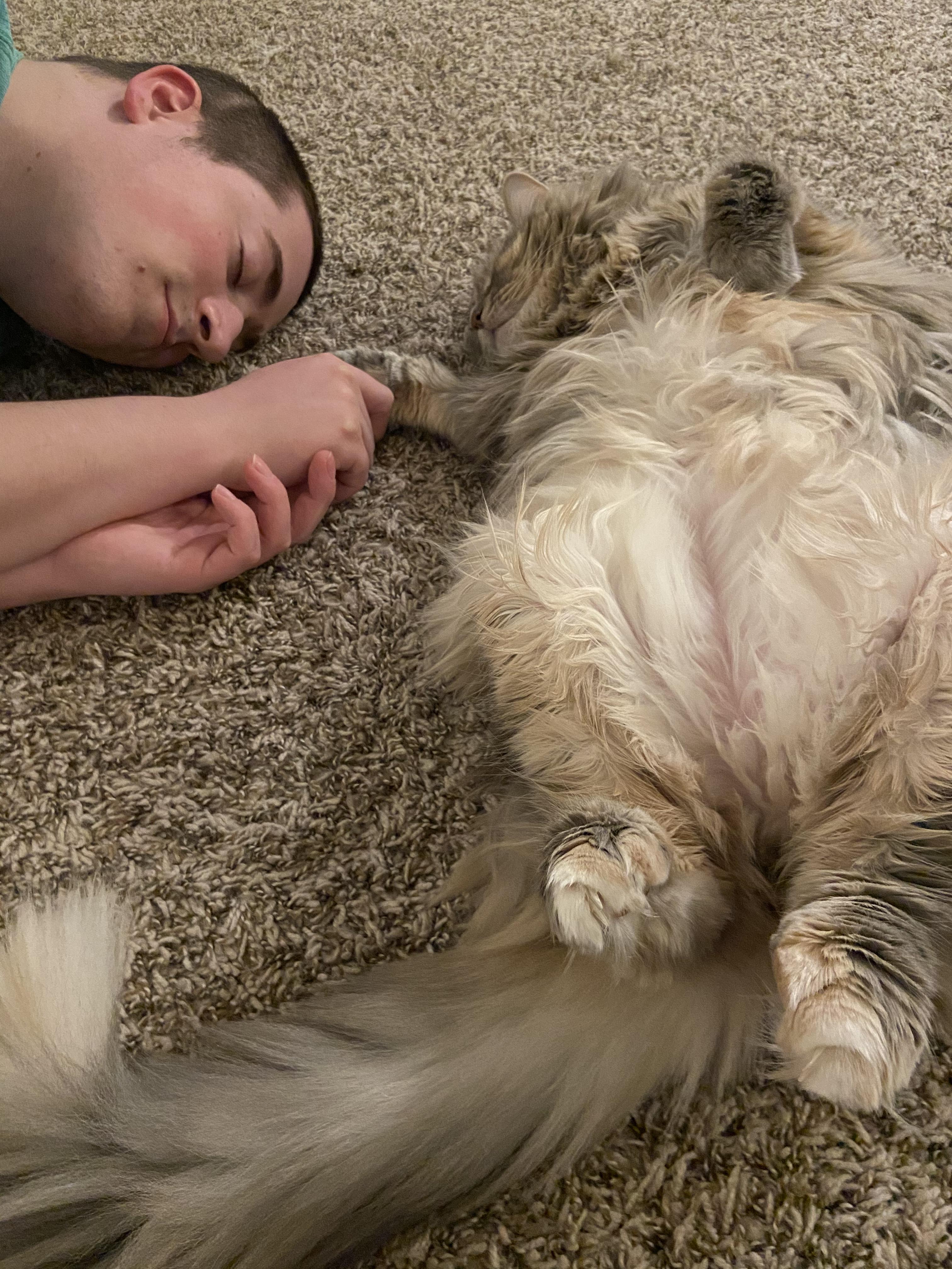 My boyfriend grew up with only dogs. He didn’t really understand cats